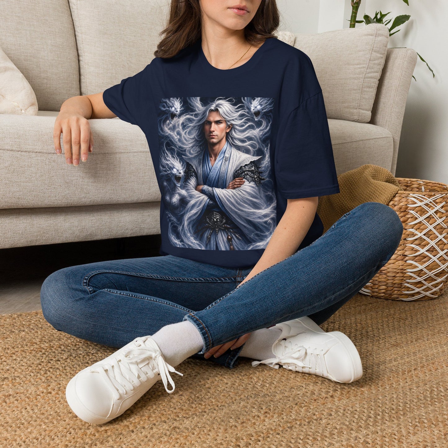 Air God Surrounded by Spirit Demons Unisex Softstyle T-Shirt