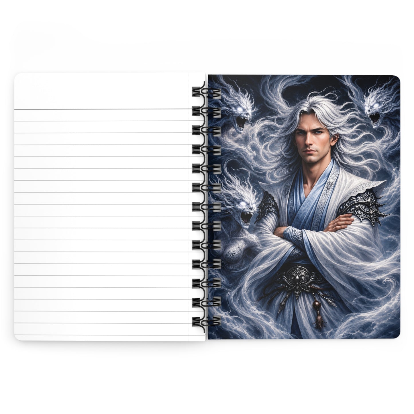 Air God Surrounded by Spirit Demons Spiral Bound Journal