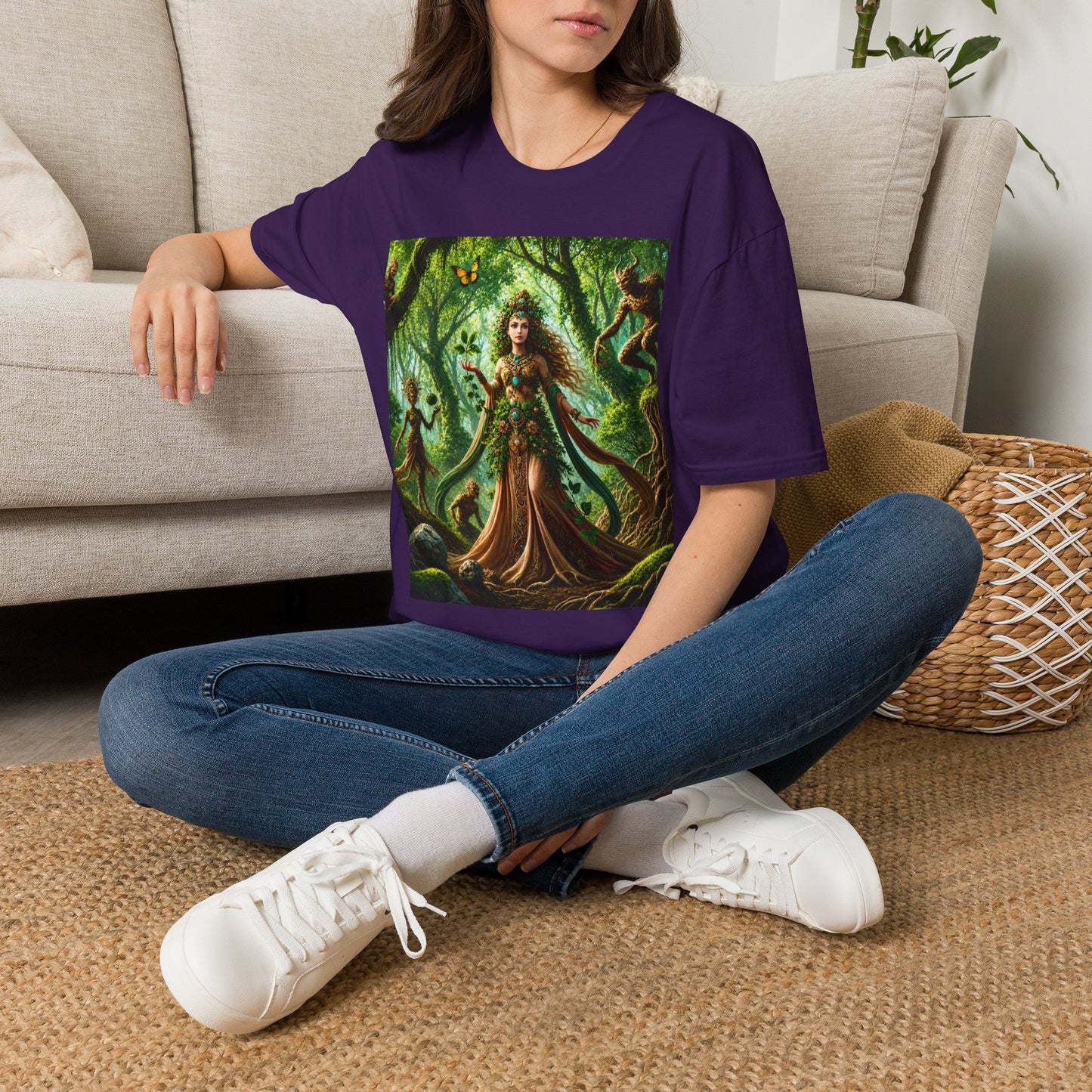 Rooted in Earth, Guided by Ancient Magic Unisex Softstyle T-Shirt