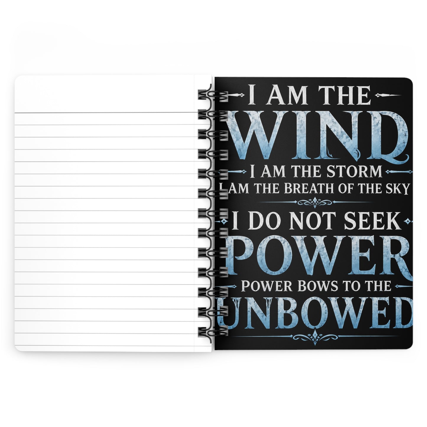 Fantasy Air God Warrior Spiral Journal