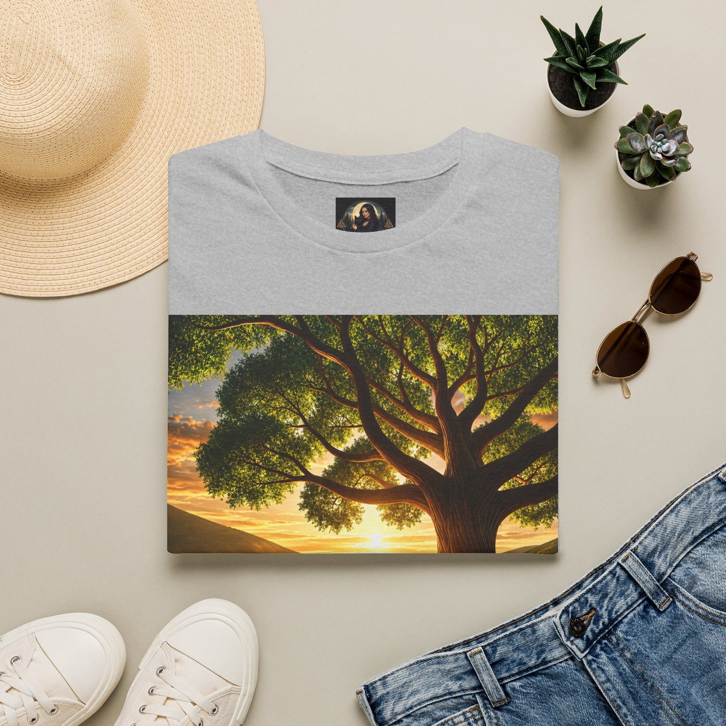 Tree of Serenity "Rooted in Peace" Unisex Softstyle T-Shirt