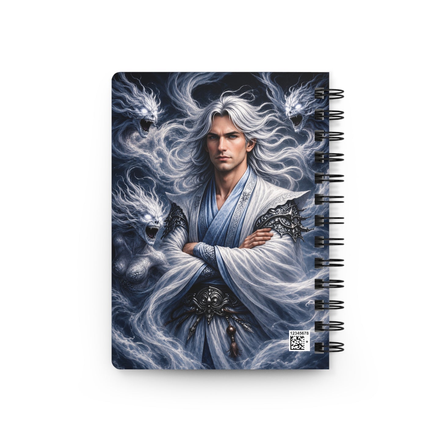 Air God Surrounded by Spirit Demons Spiral Bound Journal