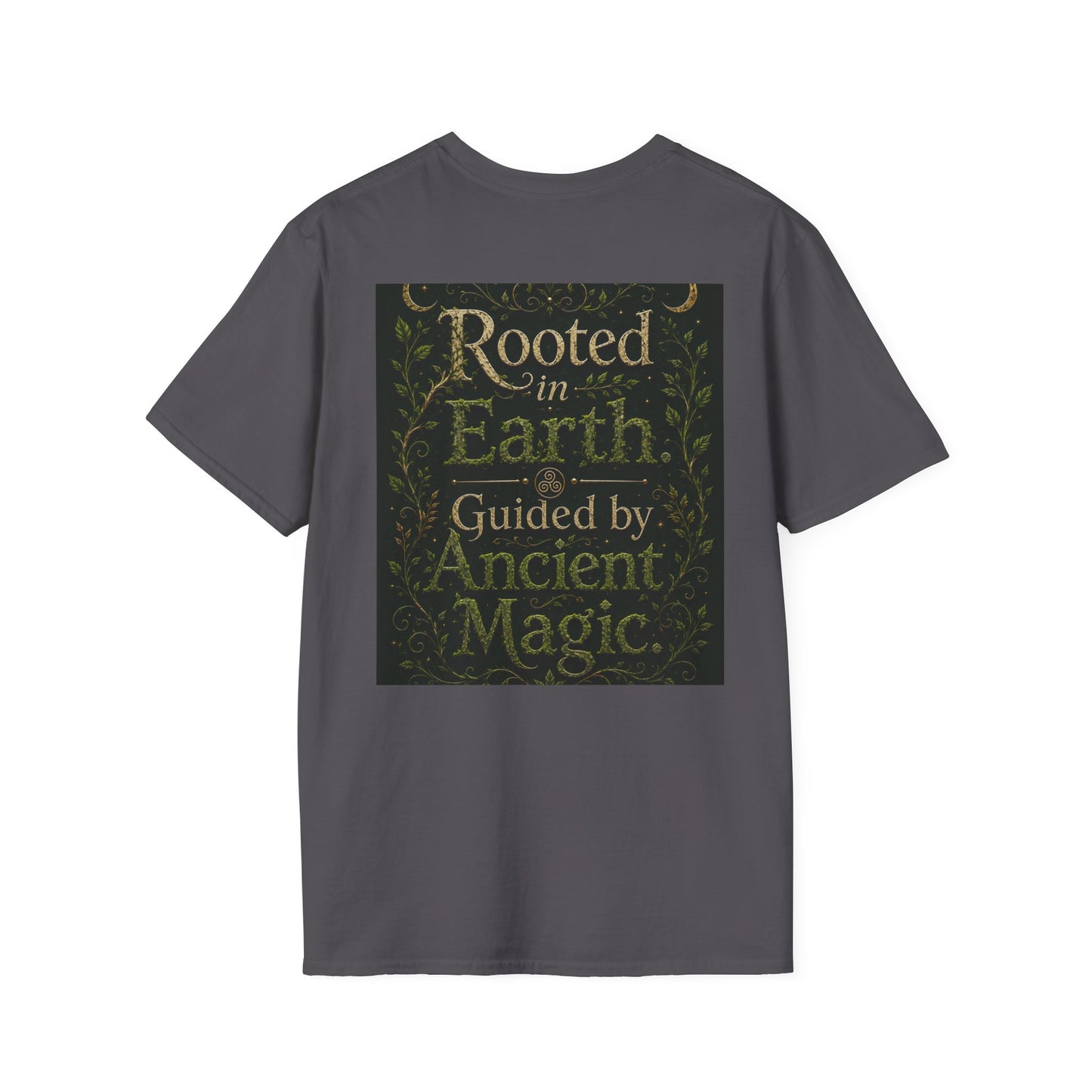 Rooted in Earth, Guided by Ancient Magic Unisex Softstyle T-Shirt