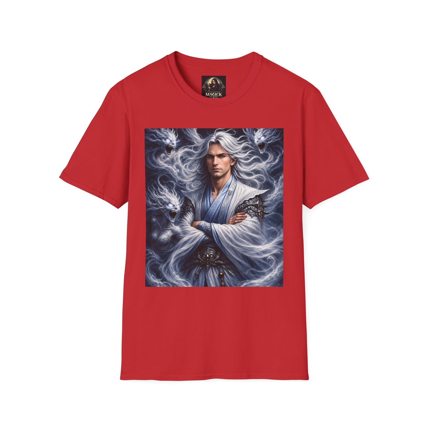 Air God Surrounded by Spirit Demons Unisex Softstyle T-Shirt