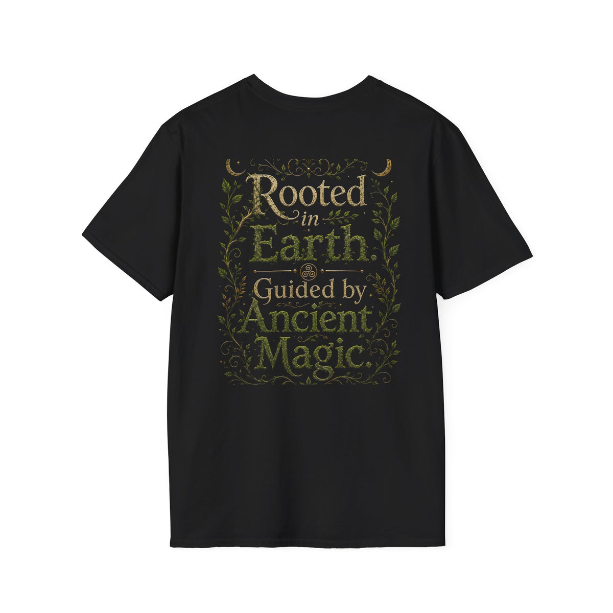 Rooted in Earth, Guided by Ancient Magic Unisex Softstyle T-Shirt