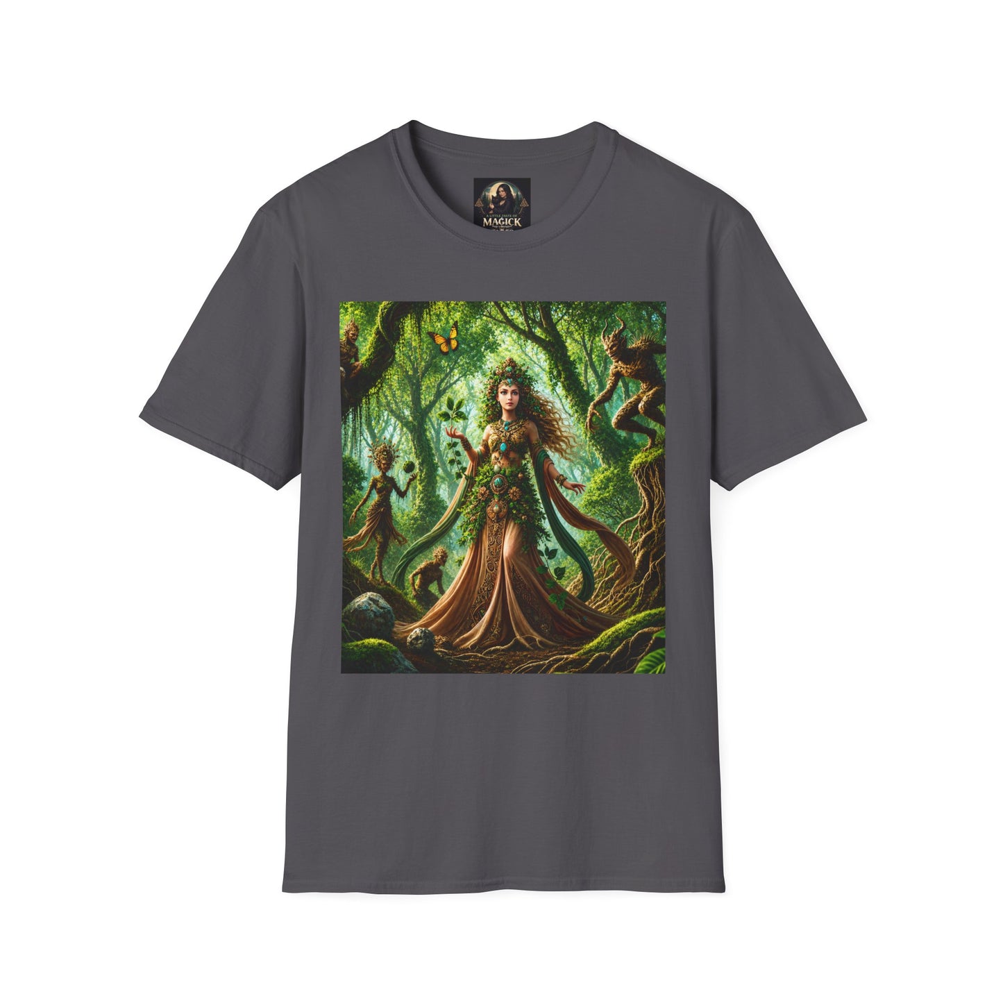 Rooted in Earth, Guided by Ancient Magic Unisex Softstyle T-Shirt