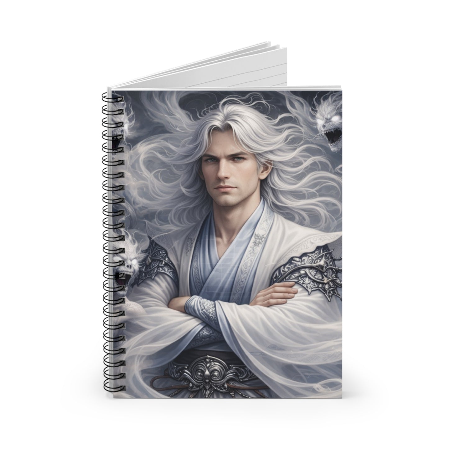 Air God & Air Demons Spiral Notebook — Ruled Journal for Mythic, Fantasy Art Lovers