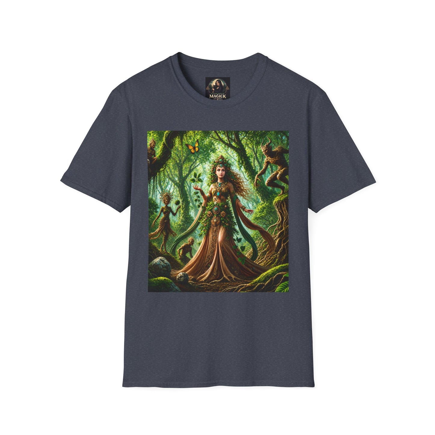 Rooted in Earth, Guided by Ancient Magic Unisex Softstyle T-Shirt