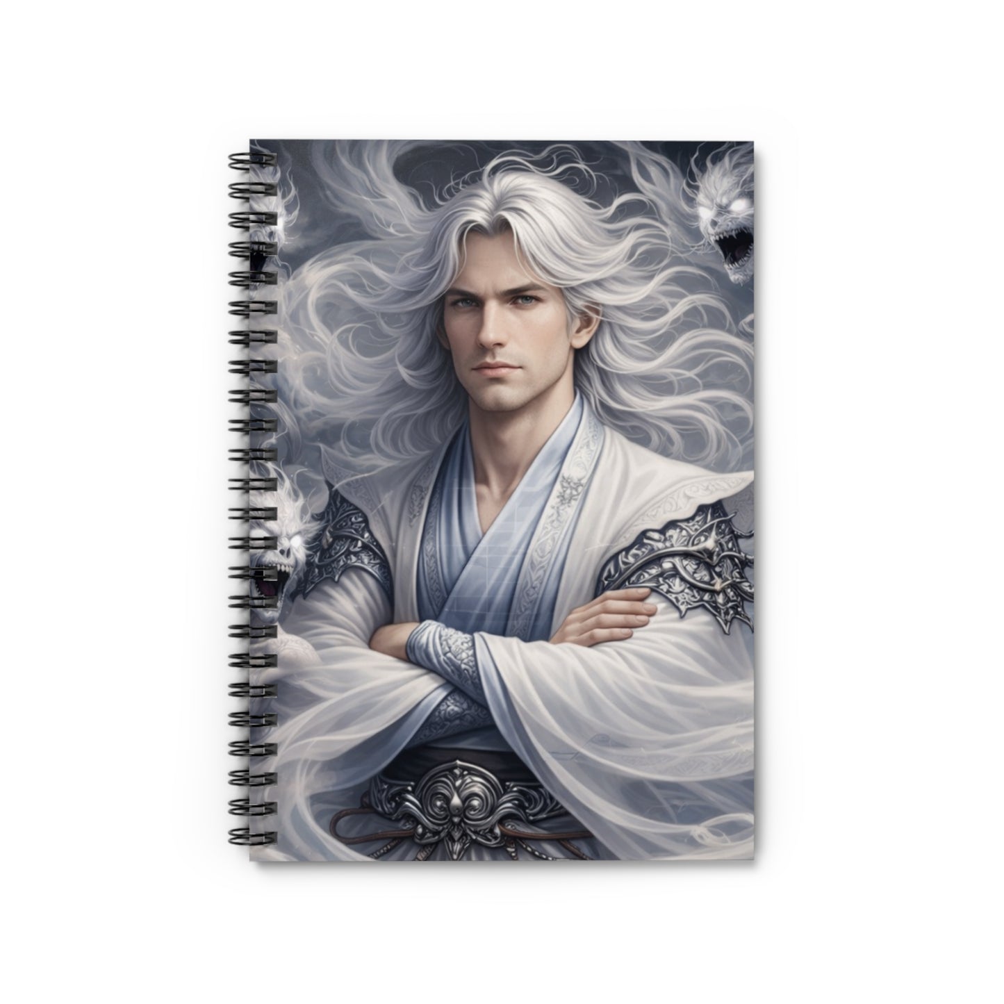 Air God & Air Demons Spiral Notebook — Ruled Journal for Mythic, Fantasy Art Lovers
