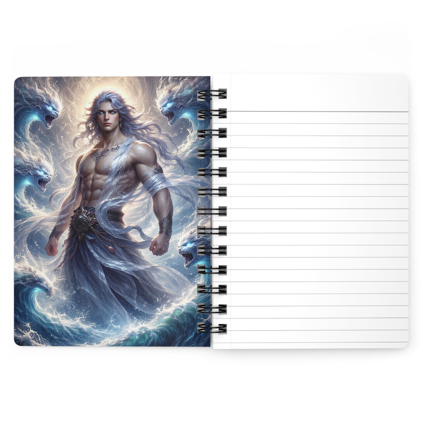 Ocean God Spiral Bound Journal