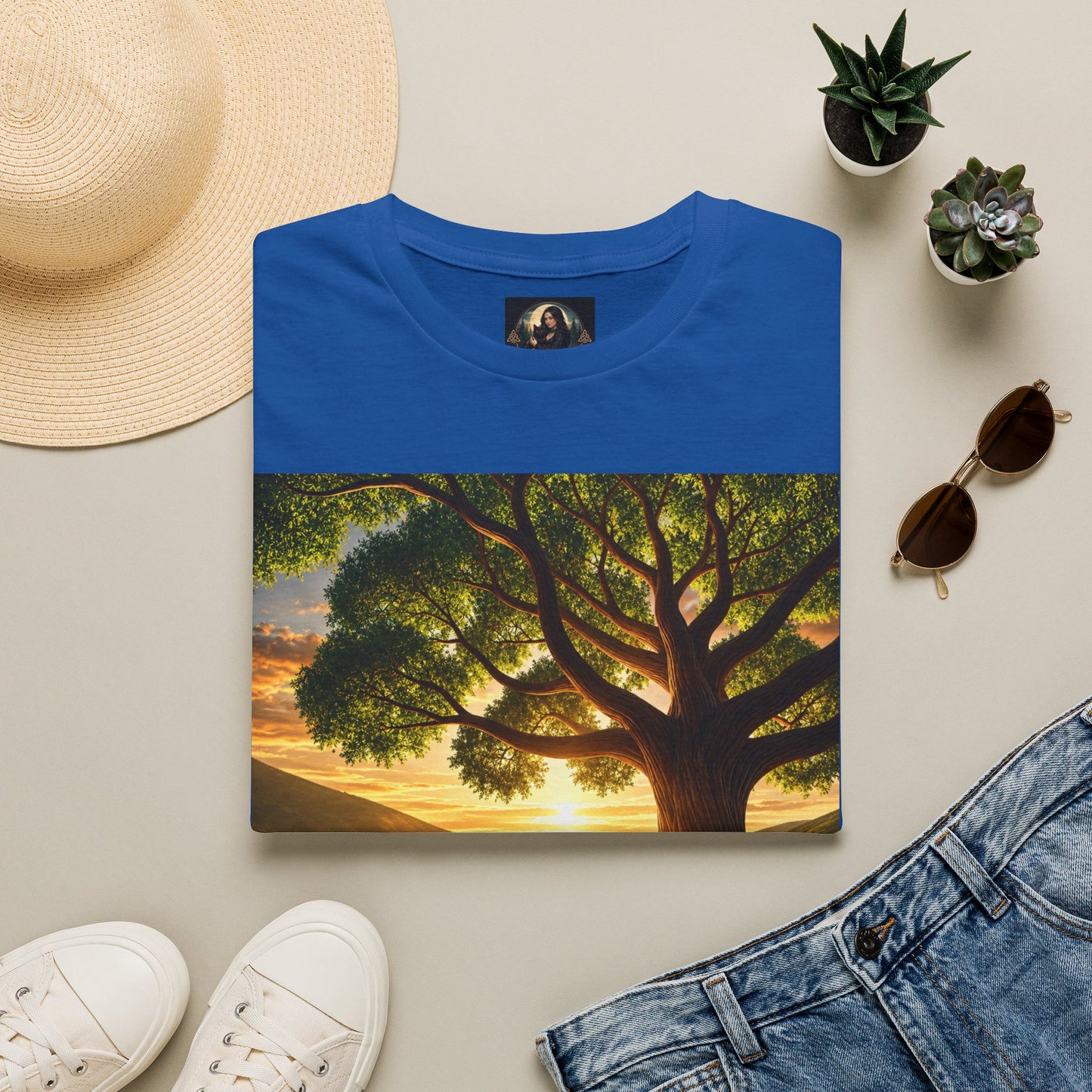 Tree of Serenity "Rooted in Peace" Unisex Softstyle T-Shirt