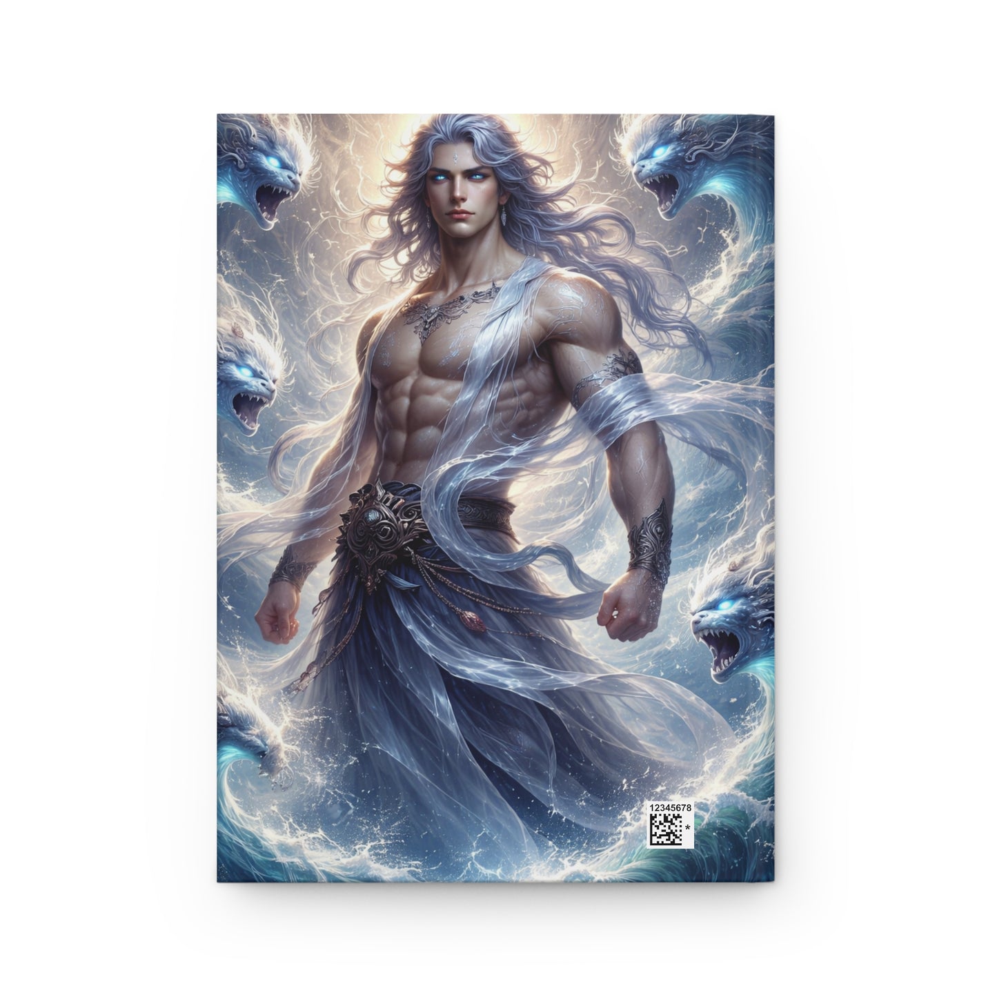 Stormborne Water Demigod Journal – Mythic Ocean Spirit Hardcover Notebook