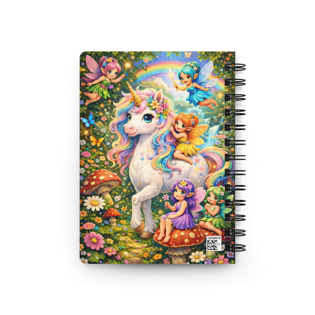 Enchanted Unicorn & Pixie Friends Spiral Bound Journal