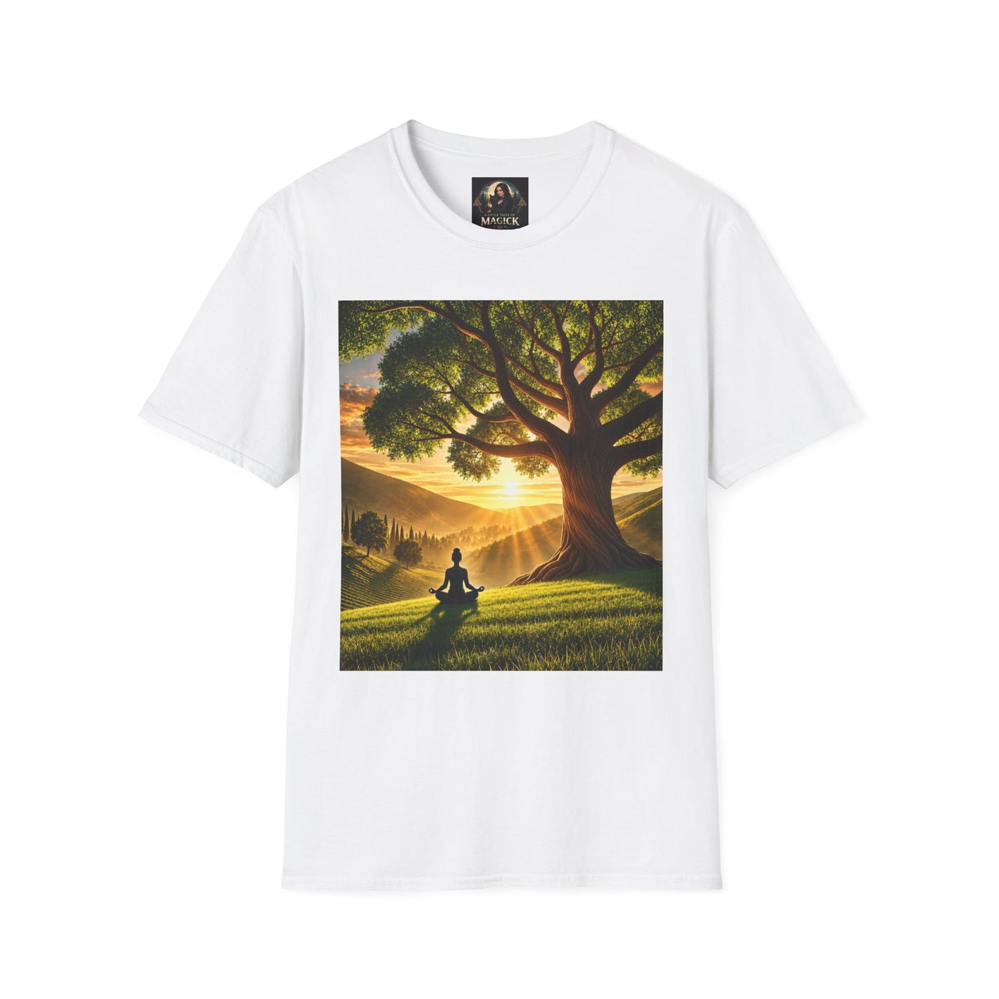 Tree of Serenity "Rooted in Peace" Unisex Softstyle T-Shirt