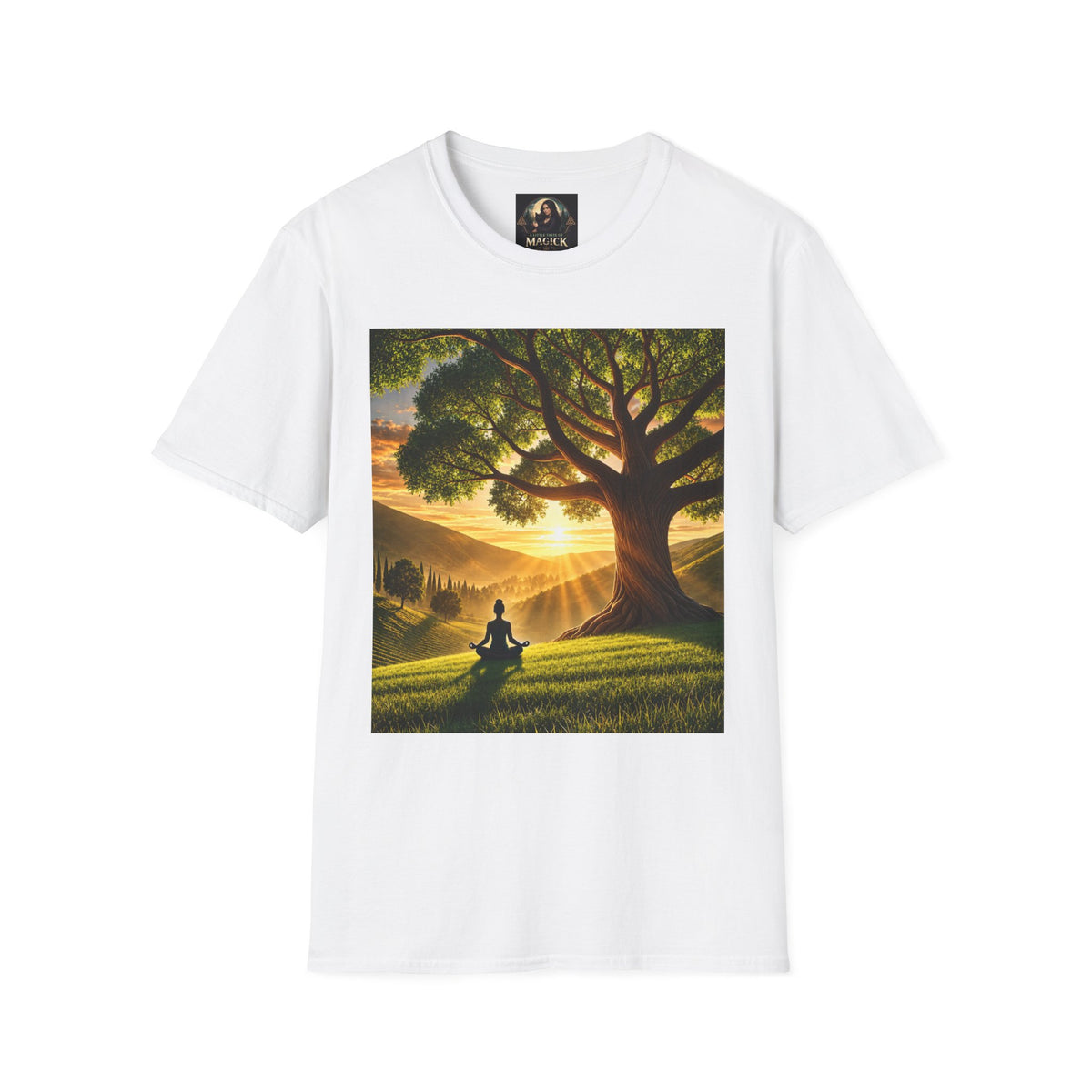 Tree of Serenity "Rooted in Peace" Unisex Softstyle T-Shirt