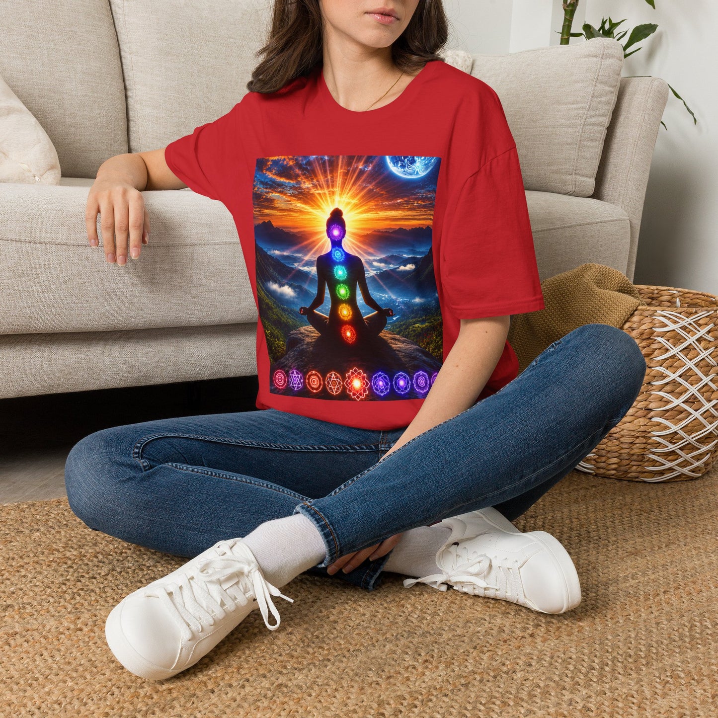 Celestial Chakra Awakening Unisex Softstyle T-Shirt