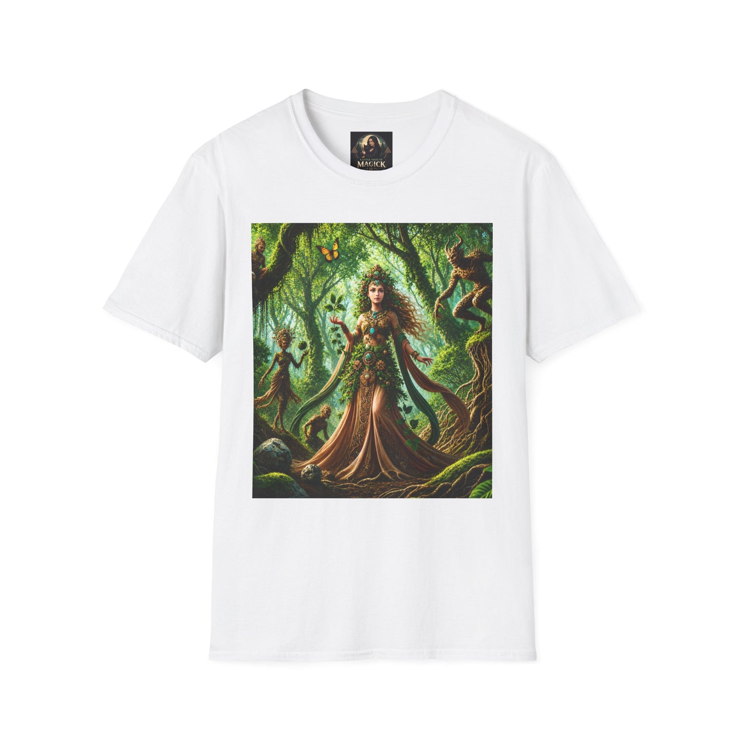 Rooted in Earth, Guided by Ancient Magic Unisex Softstyle T-Shirt