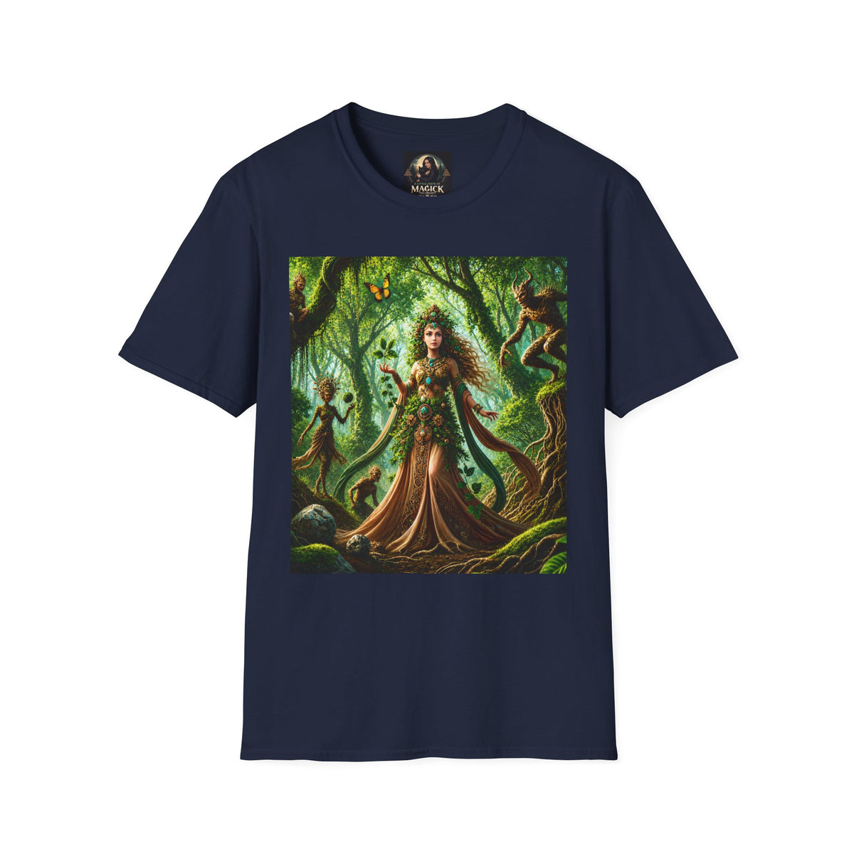 Rooted in Earth, Guided by Ancient Magic Unisex Softstyle T-Shirt