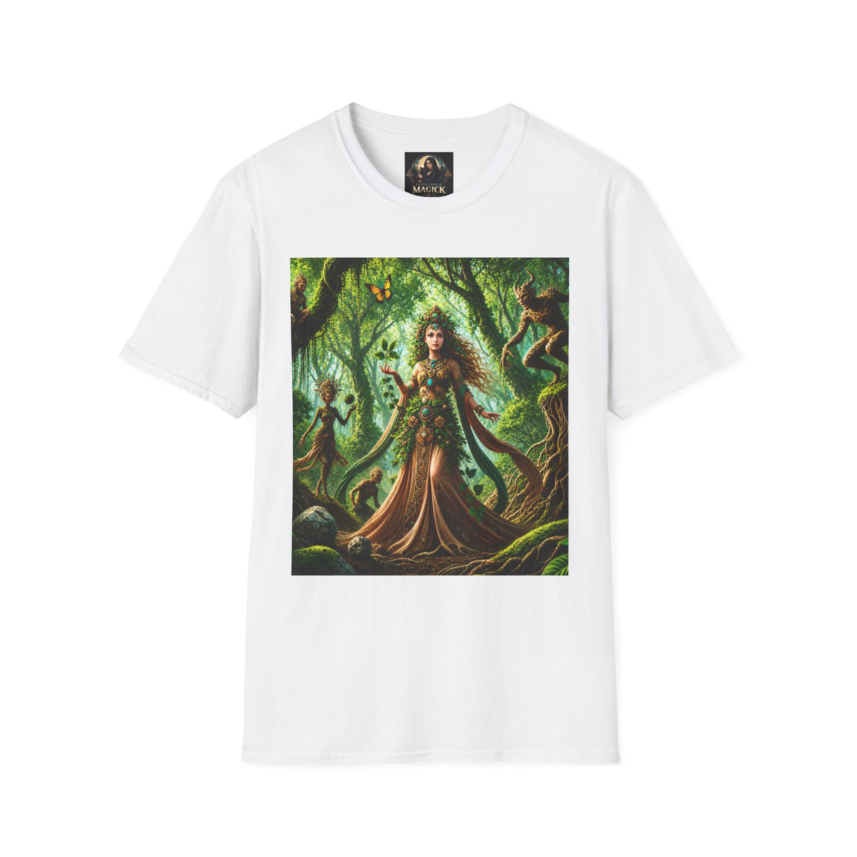 Rooted in Earth, Guided by Ancient Magic Unisex Softstyle T-Shirt