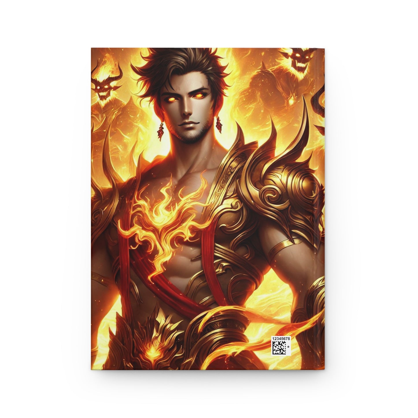 Inferno Sovereign Hardcover Journal – Fire God Matte Journal with Lined Pages