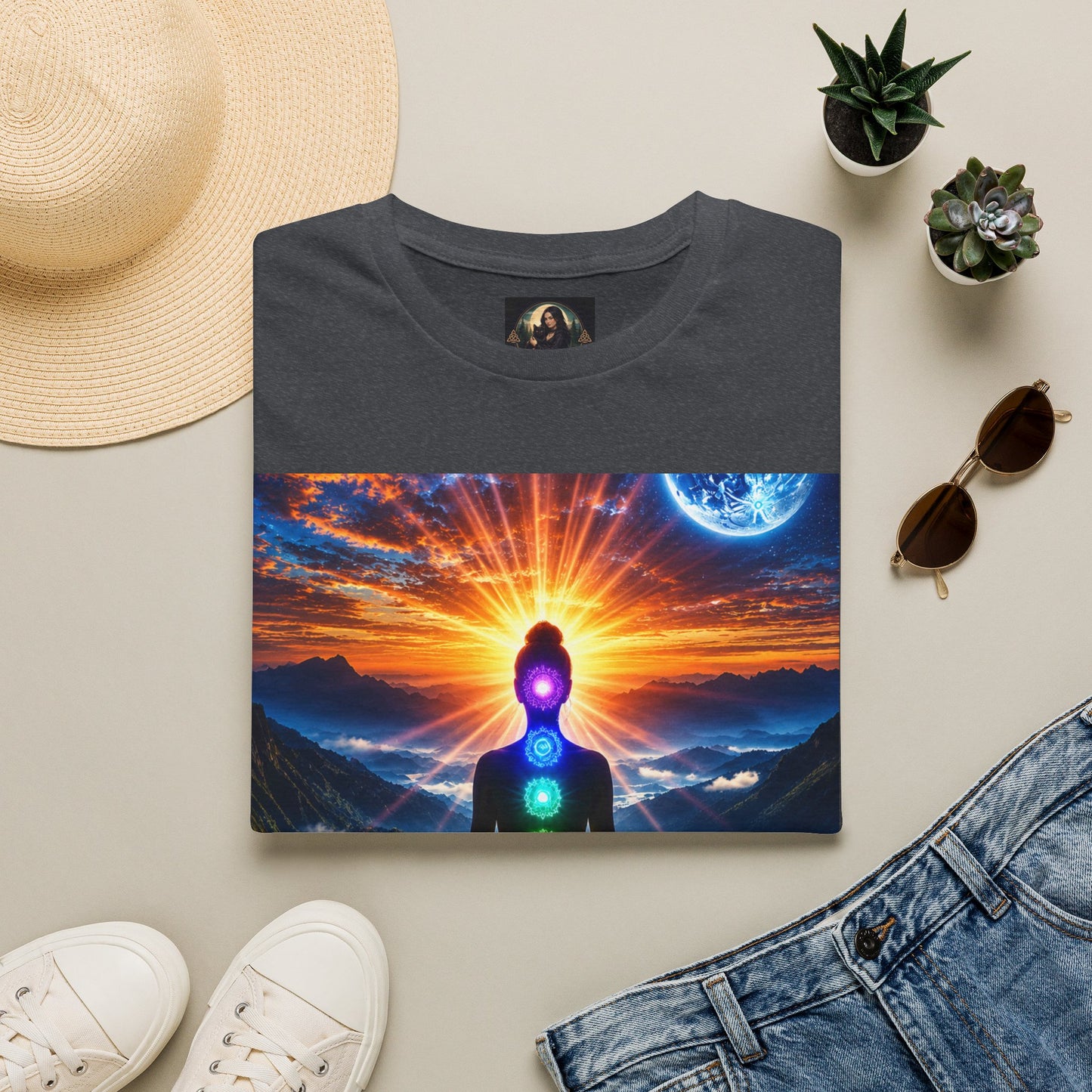 Celestial Chakra Awakening Unisex Softstyle T-Shirt