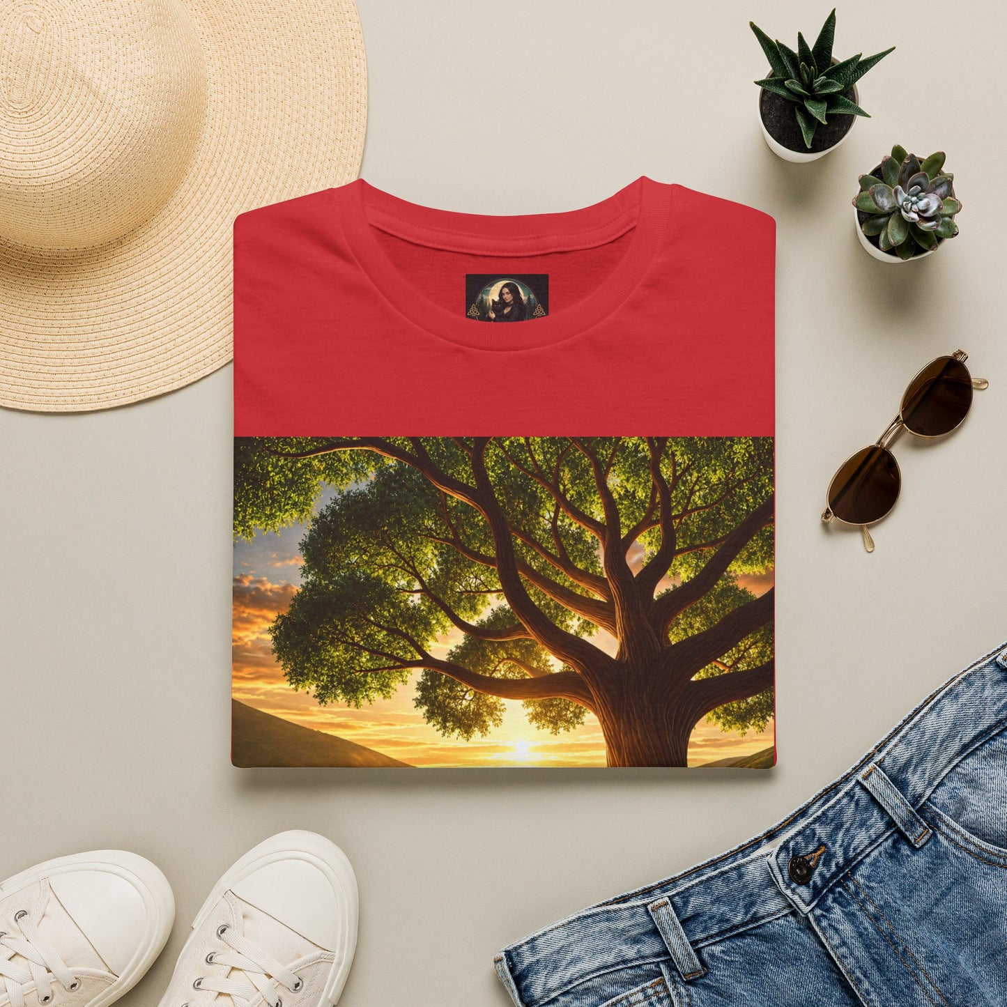 Tree of Serenity "Rooted in Peace" Unisex Softstyle T-Shirt