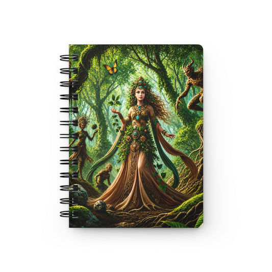 Earth Goddess: Guardian of the Enchanted Forest Spiral Bound Journal
