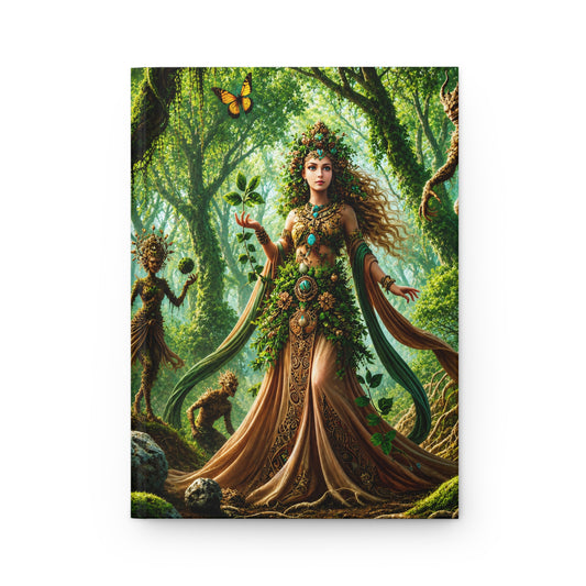 Earth Goddess: Guardian of the Enchanted Forest Hardcover Journal