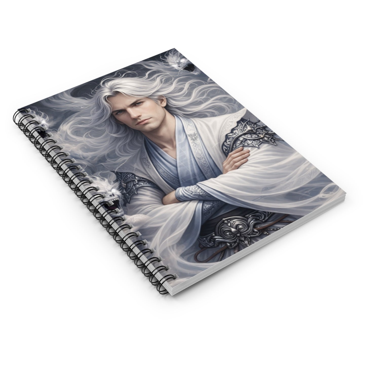 Air God & Air Demons Spiral Notebook — Ruled Journal for Mythic, Fantasy Art Lovers