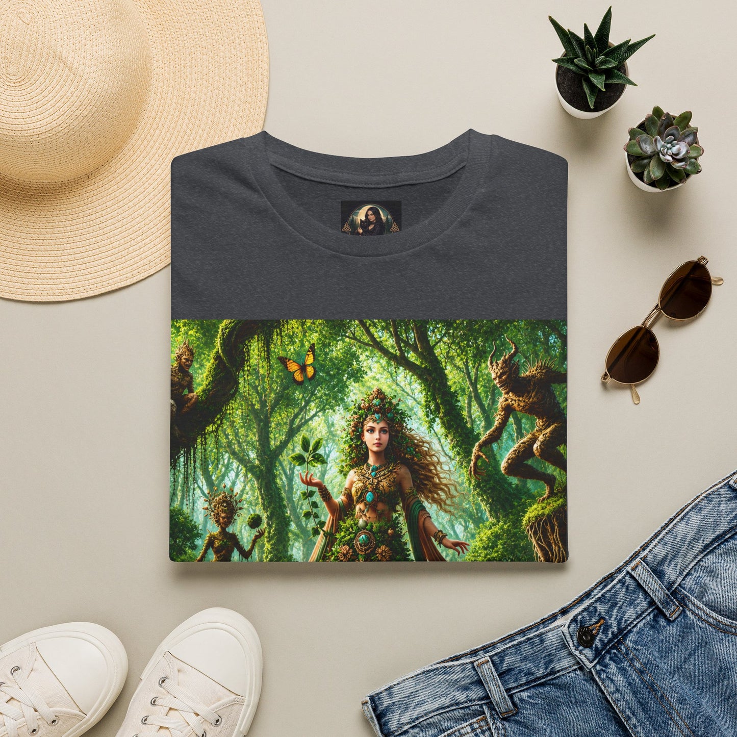 Rooted in Earth, Guided by Ancient Magic Unisex Softstyle T-Shirt