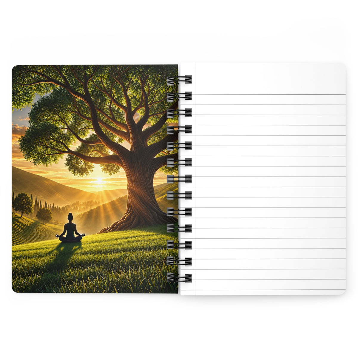 Tree of Serenity Meditation Spiral Bound Journal