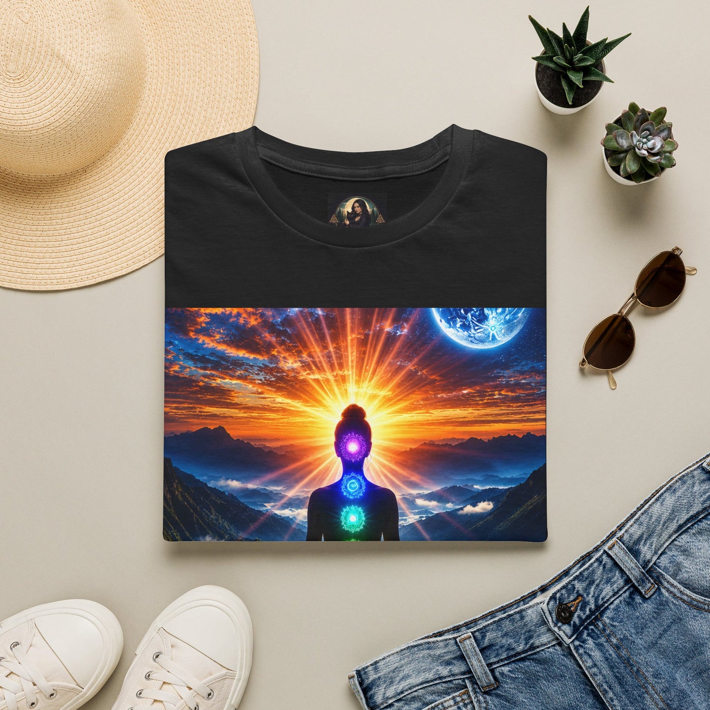 Celestial Chakra Awakening Unisex Softstyle T-Shirt