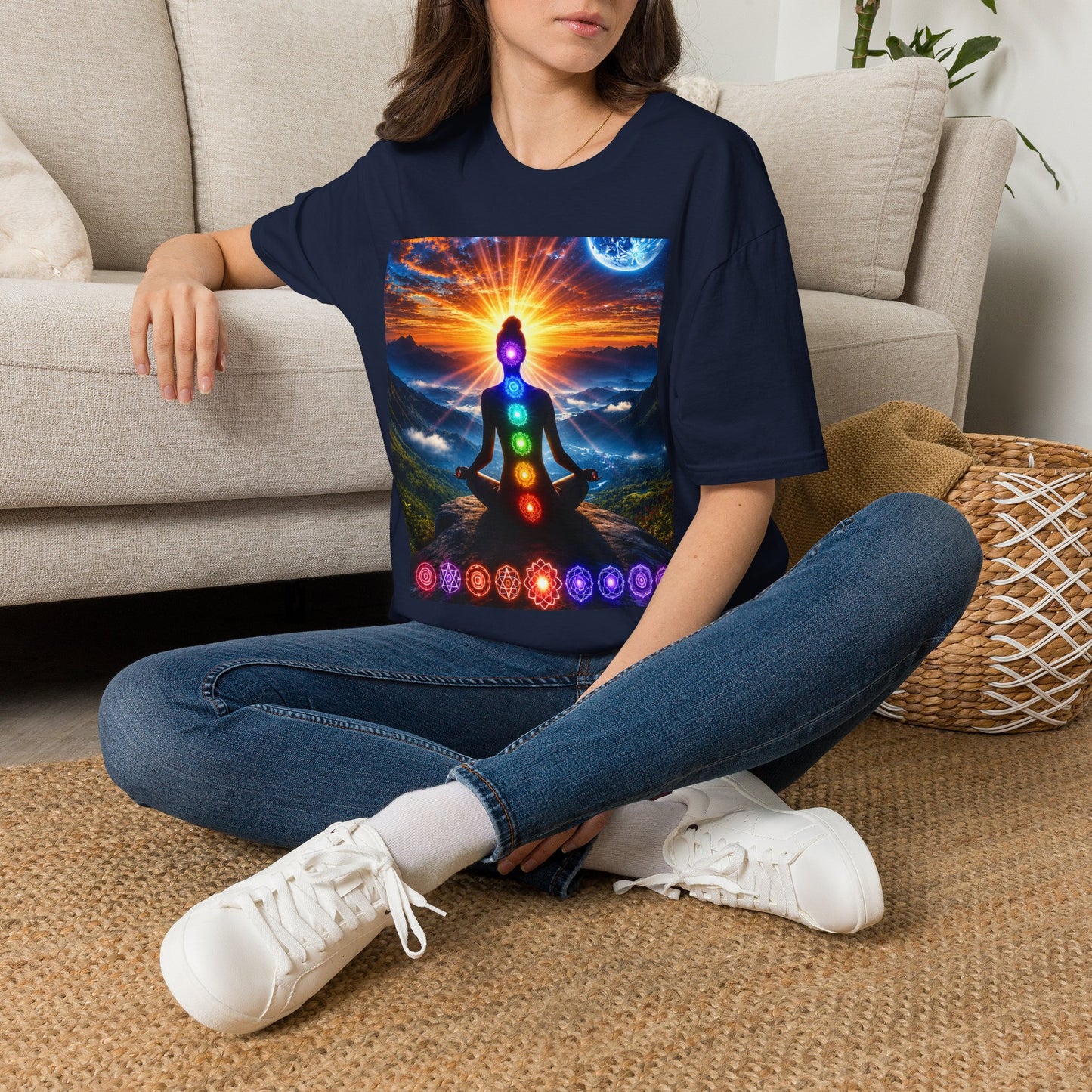 Celestial Chakra Awakening Unisex Softstyle T-Shirt
