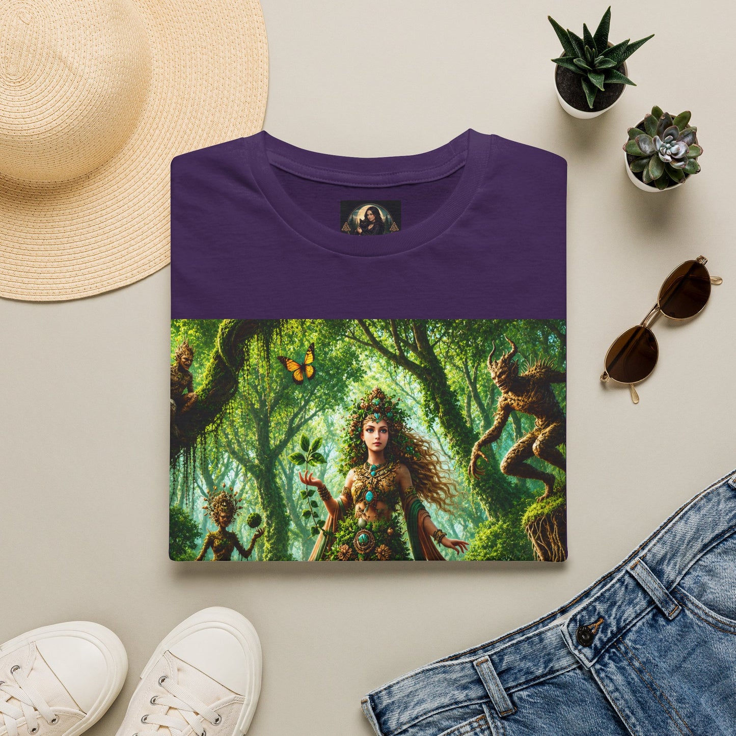 Rooted in Earth, Guided by Ancient Magic Unisex Softstyle T-Shirt