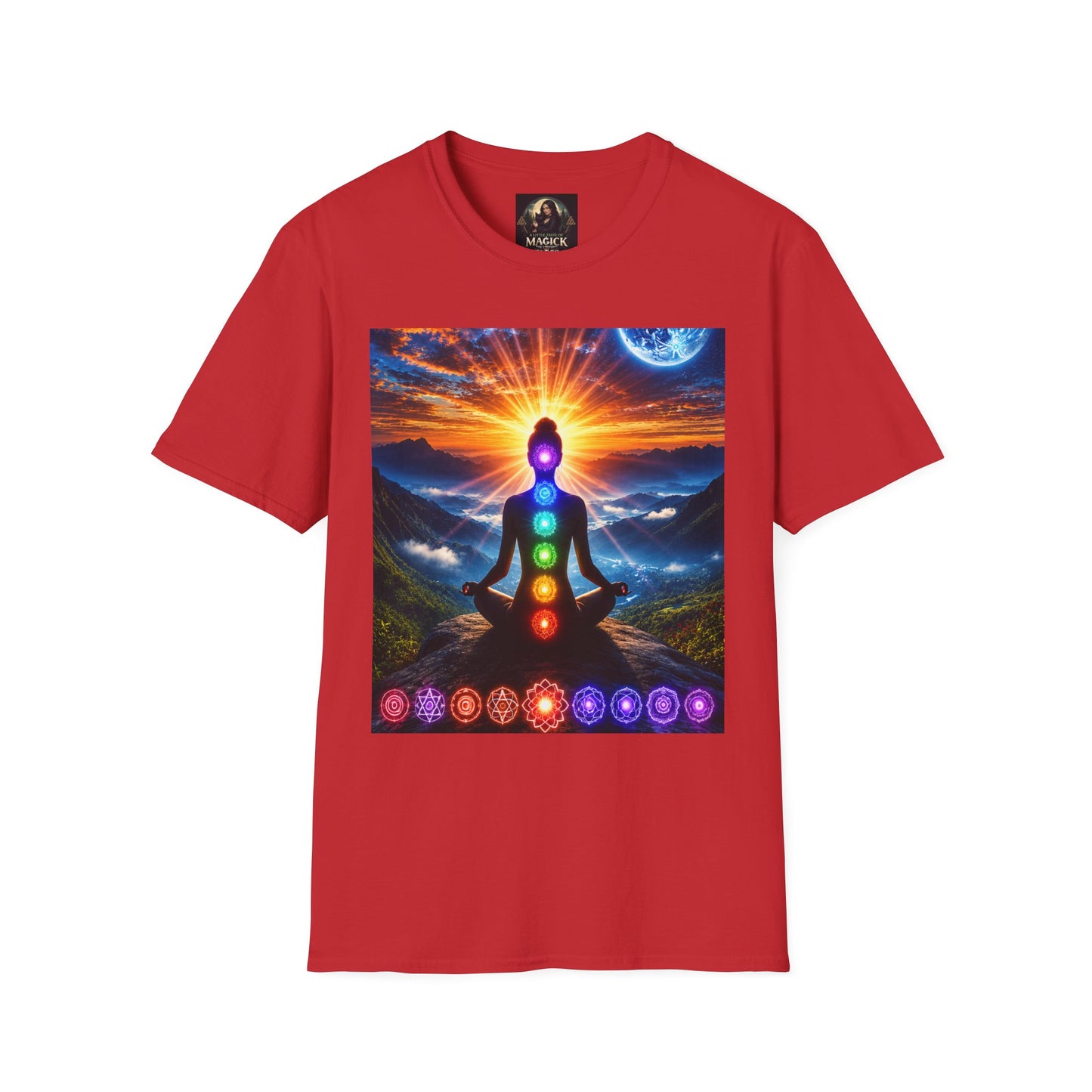 Celestial Chakra Awakening Unisex Softstyle T-Shirt