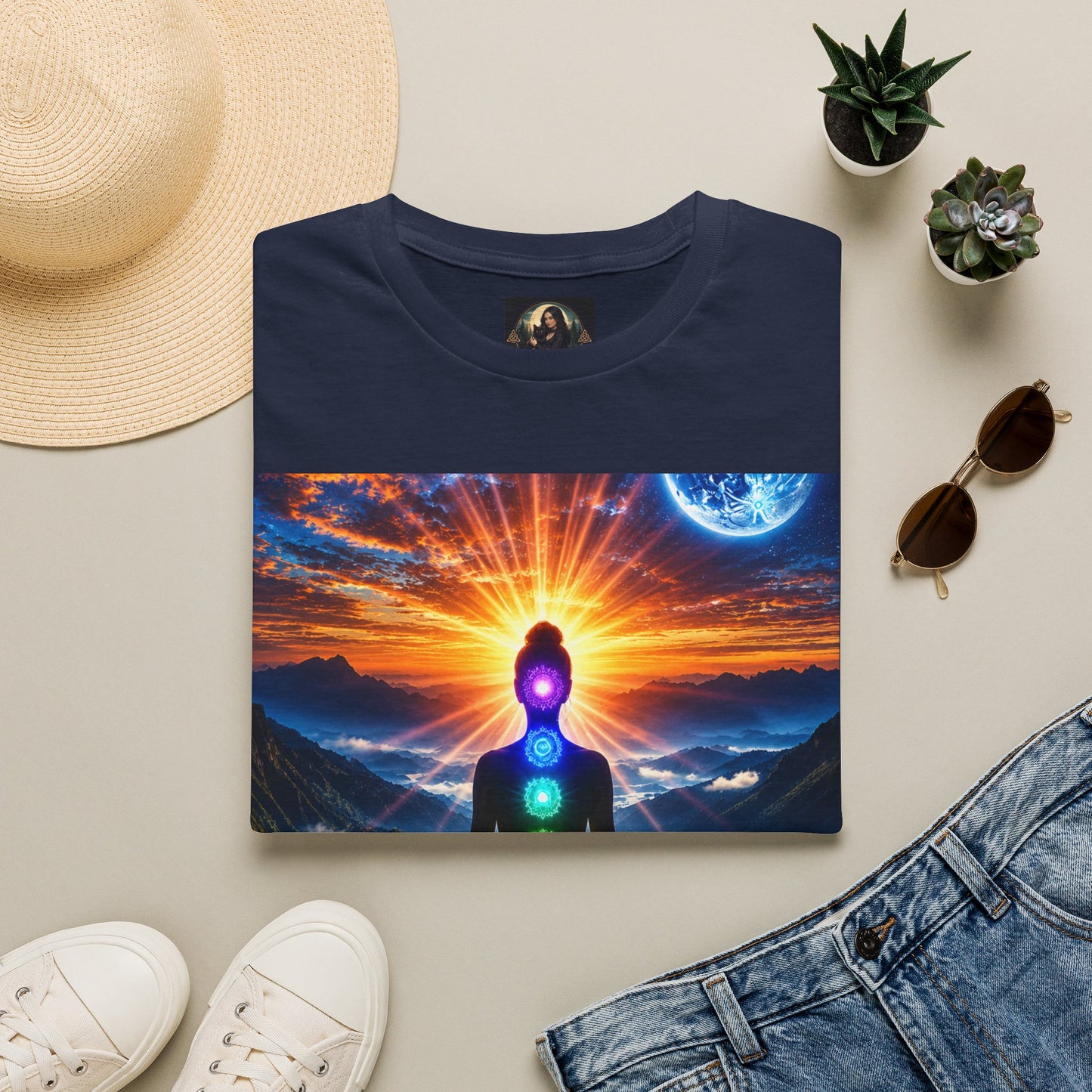 Celestial Chakra Awakening Unisex Softstyle T-Shirt