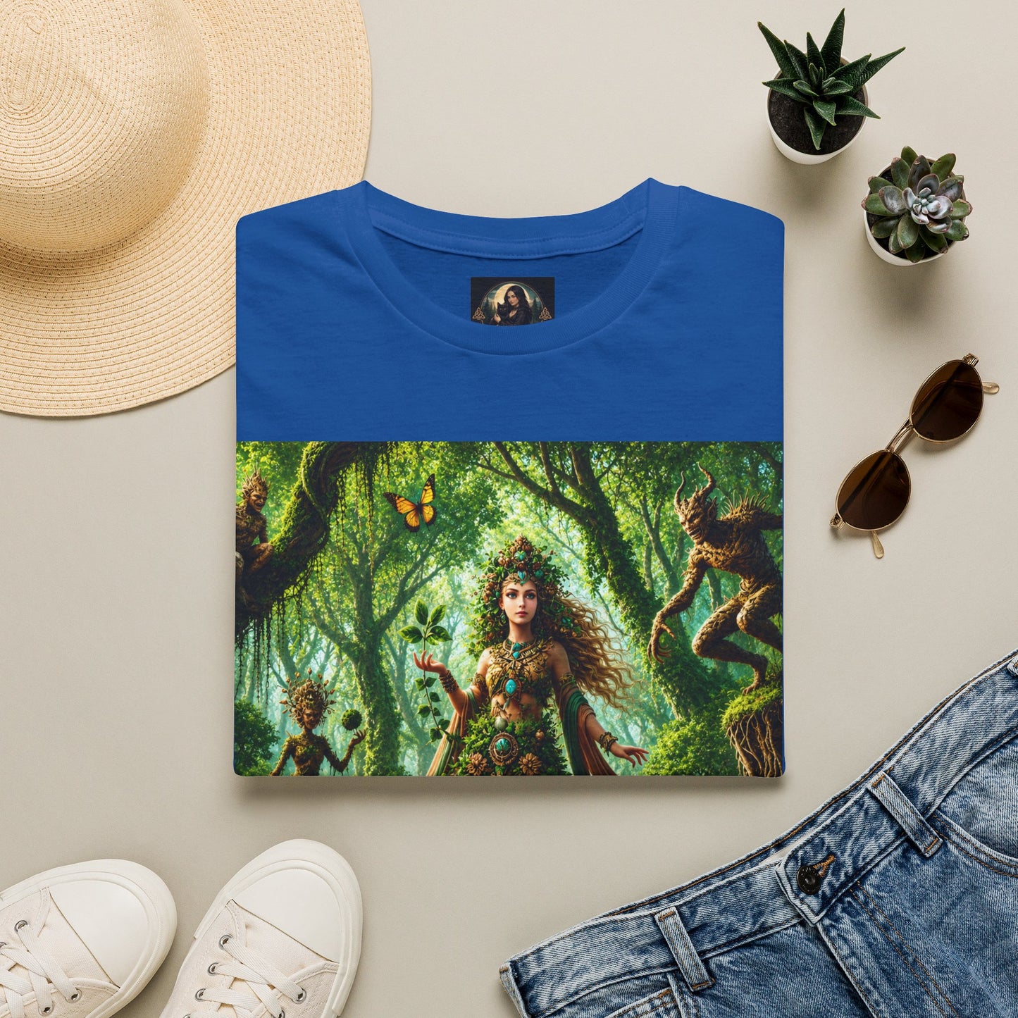 Rooted in Earth, Guided by Ancient Magic Unisex Softstyle T-Shirt