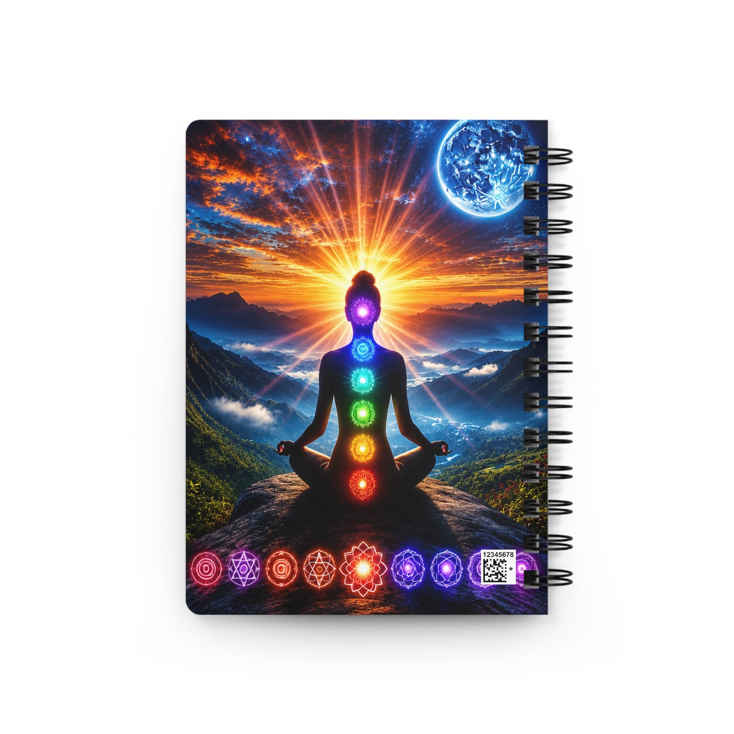 Celestial Chakra Awakening Spiral Bound Journal