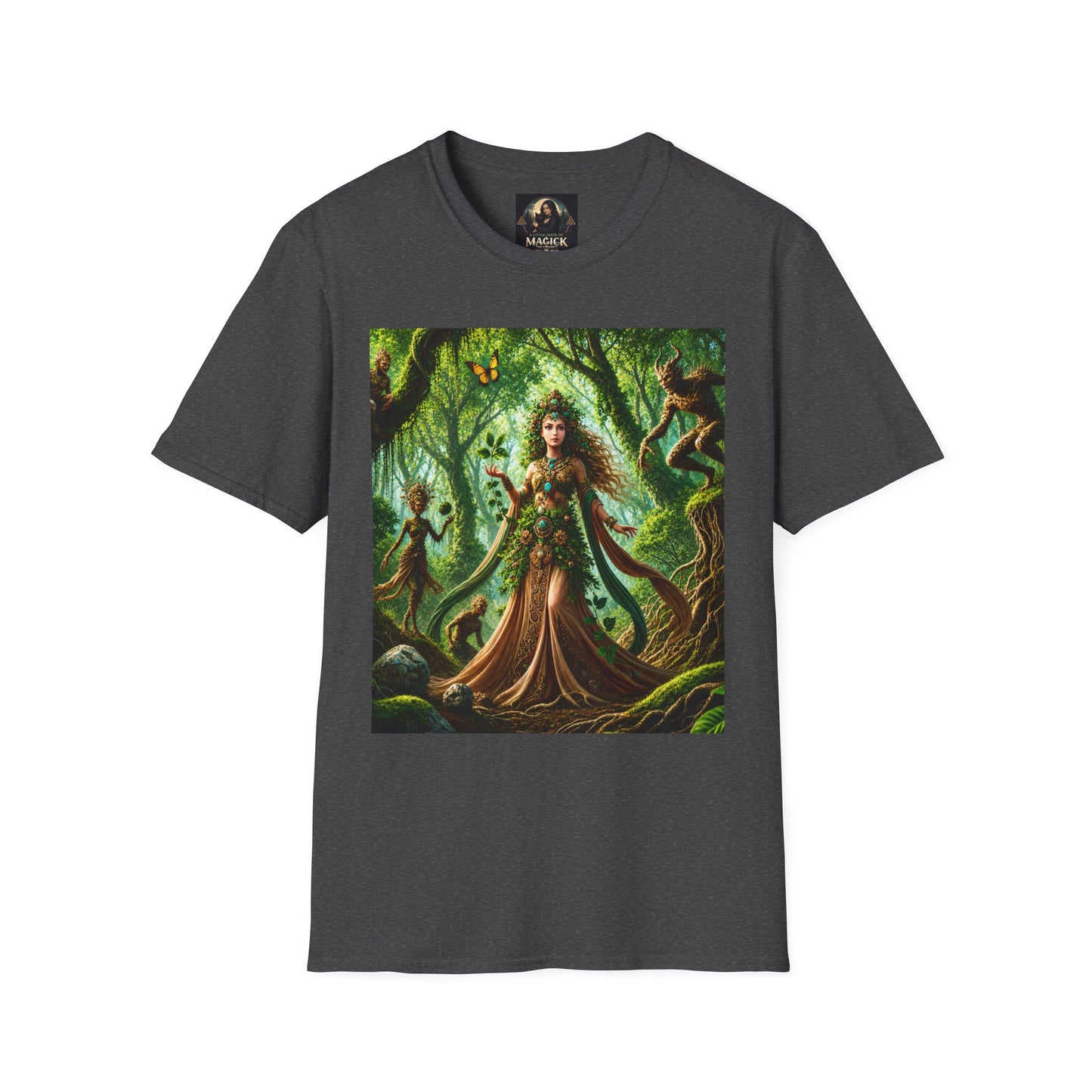 Rooted in Earth, Guided by Ancient Magic Unisex Softstyle T-Shirt