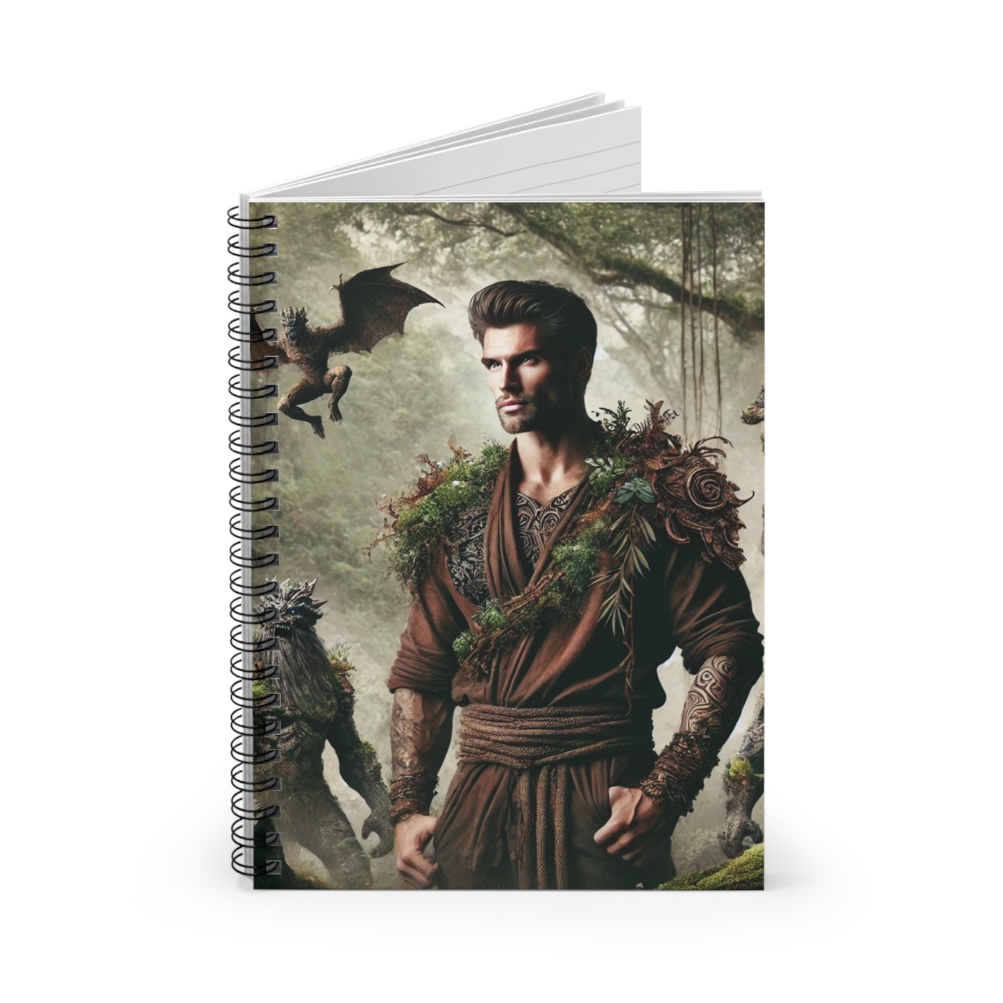 Earth God & Demons Spiral Notebook — Ruled Journal for Mythology Fans