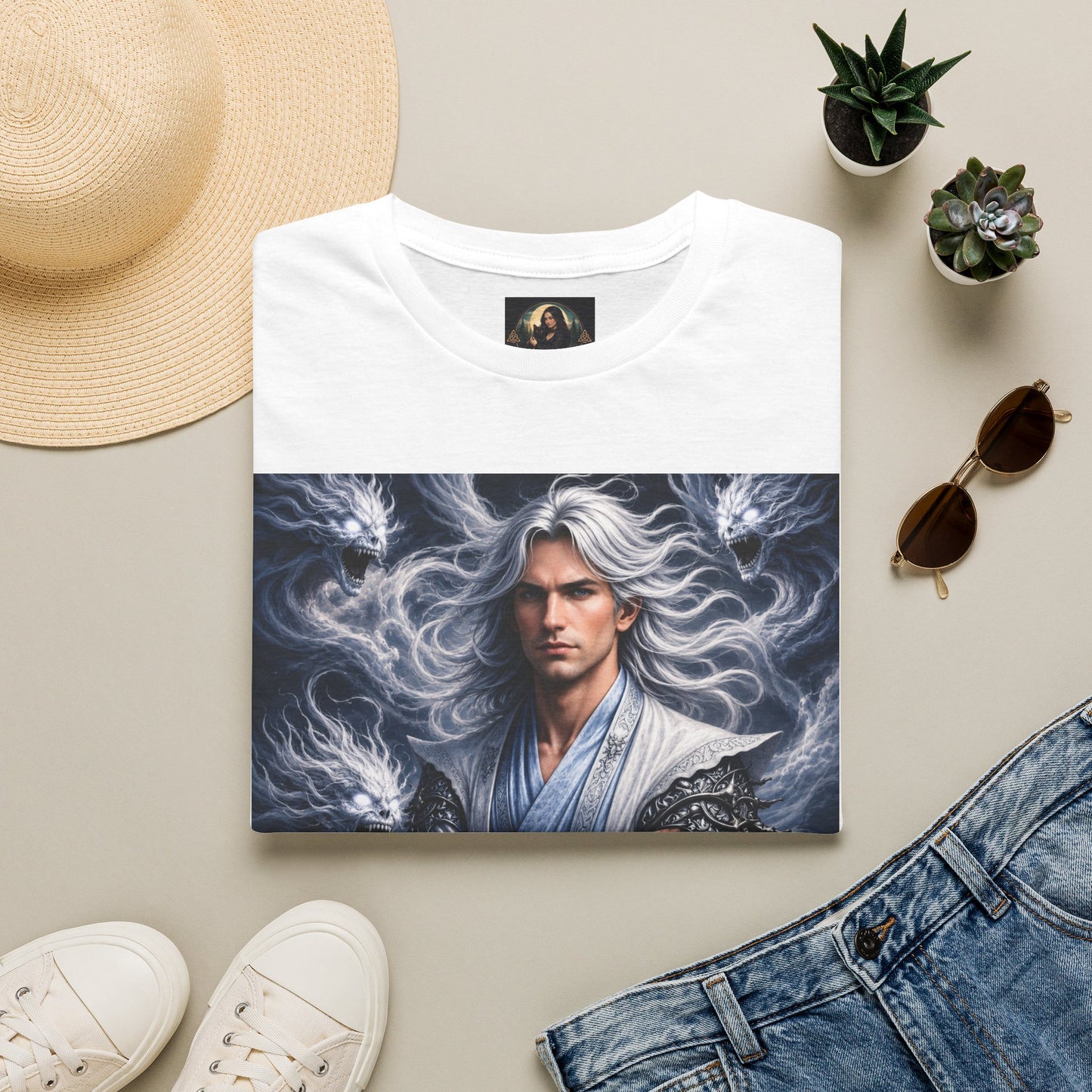 Air God Surrounded by Spirit Demons Unisex Softstyle T-Shirt