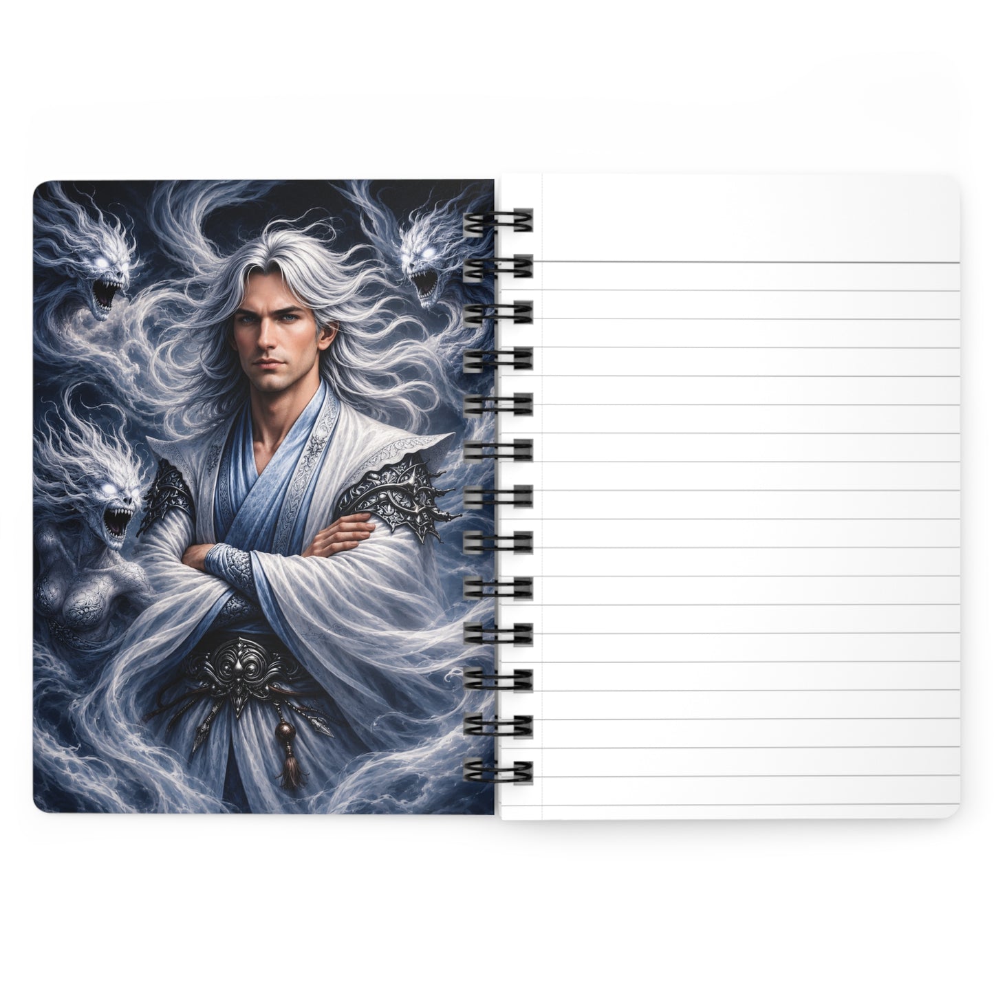 Air God Surrounded by Spirit Demons Spiral Bound Journal