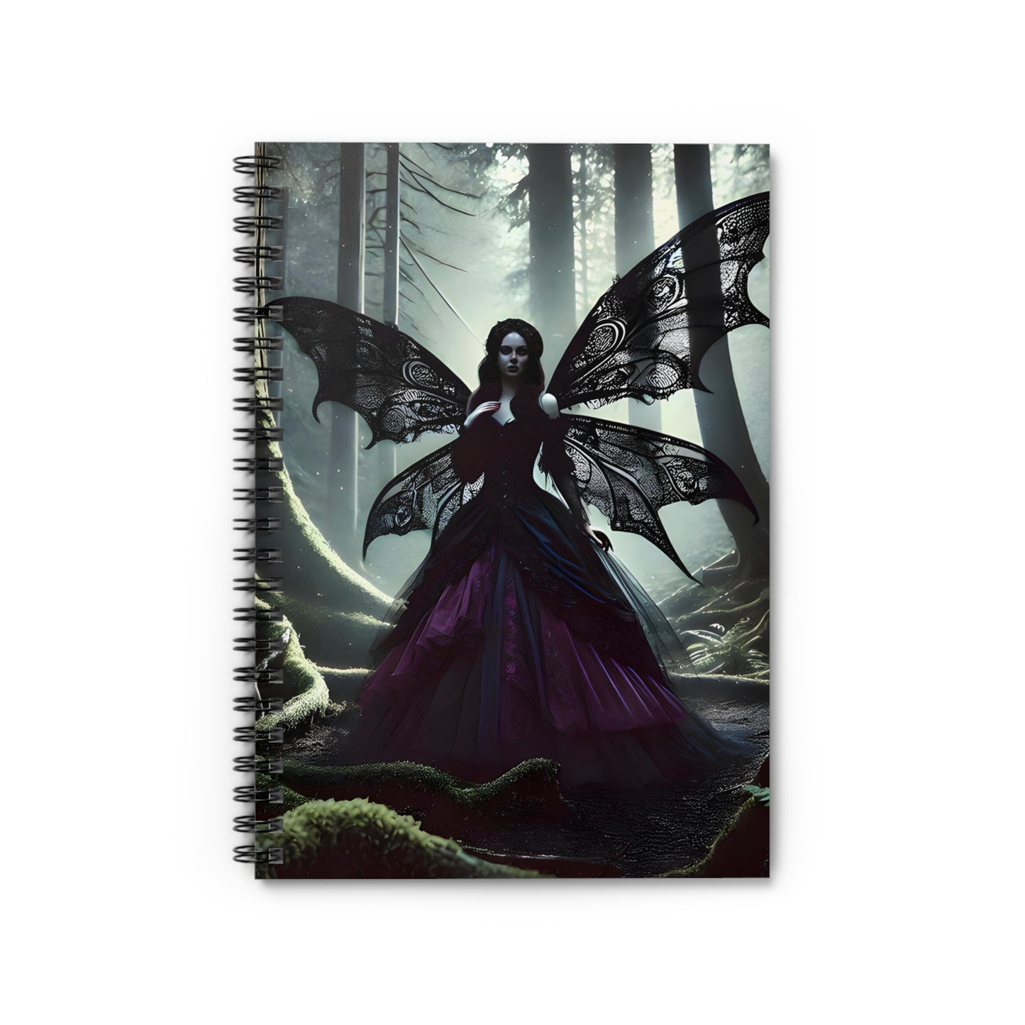 Gothic Fairy Spiral Notebook — Ruled Woodland Fantasy Journal