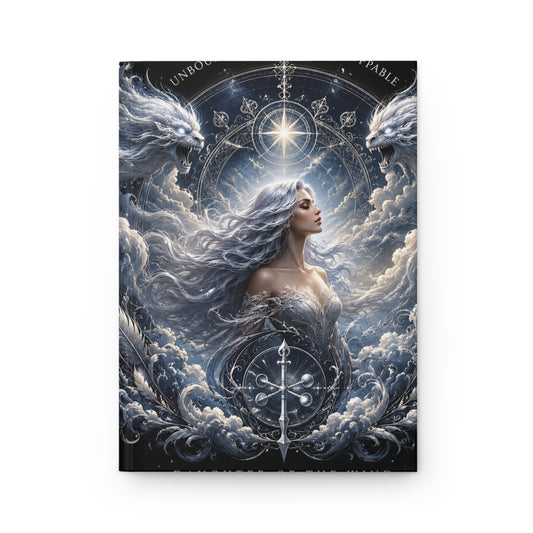 Daughter of the Wind – Celestial Air Goddess Matte Hardcover Journal