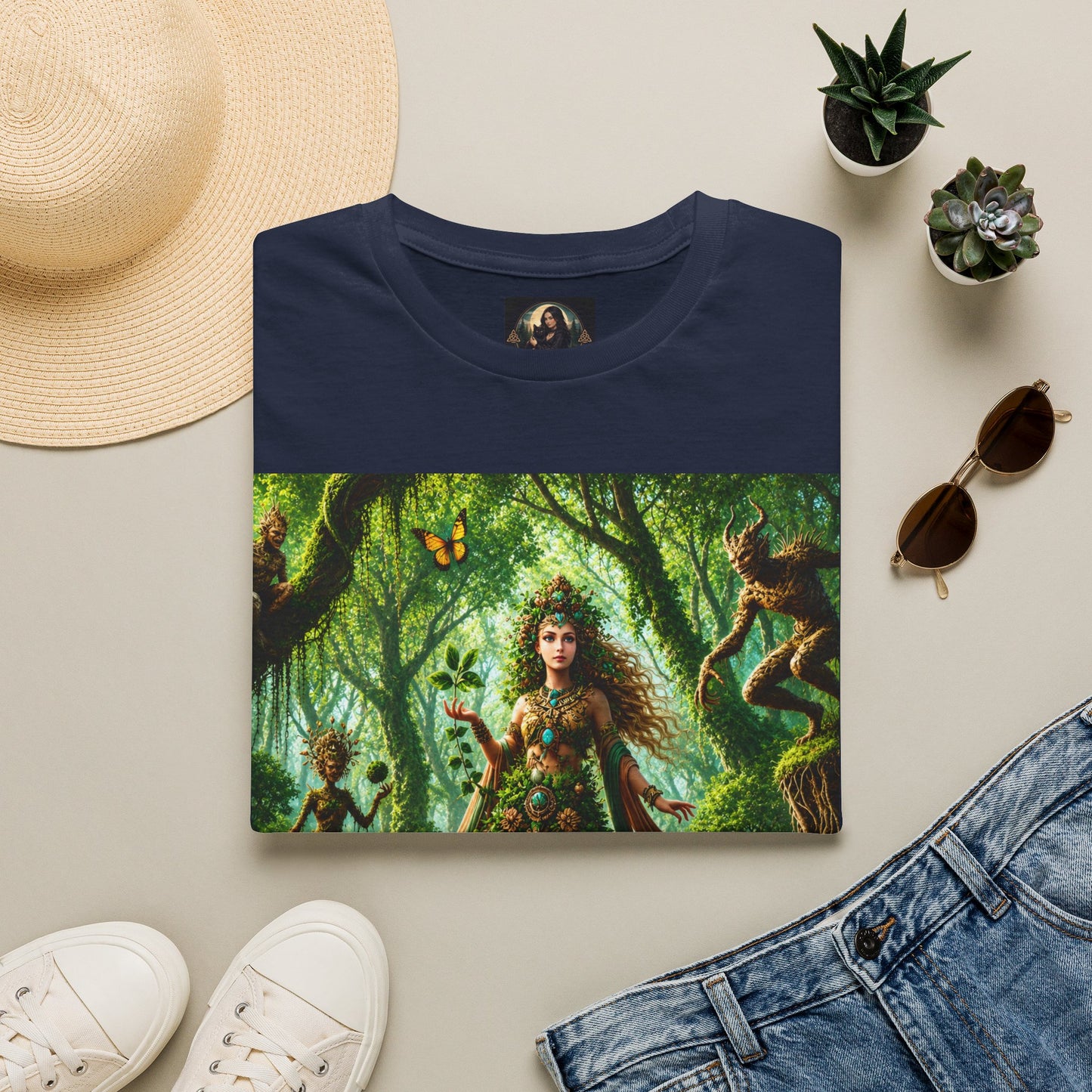 Rooted in Earth, Guided by Ancient Magic Unisex Softstyle T-Shirt