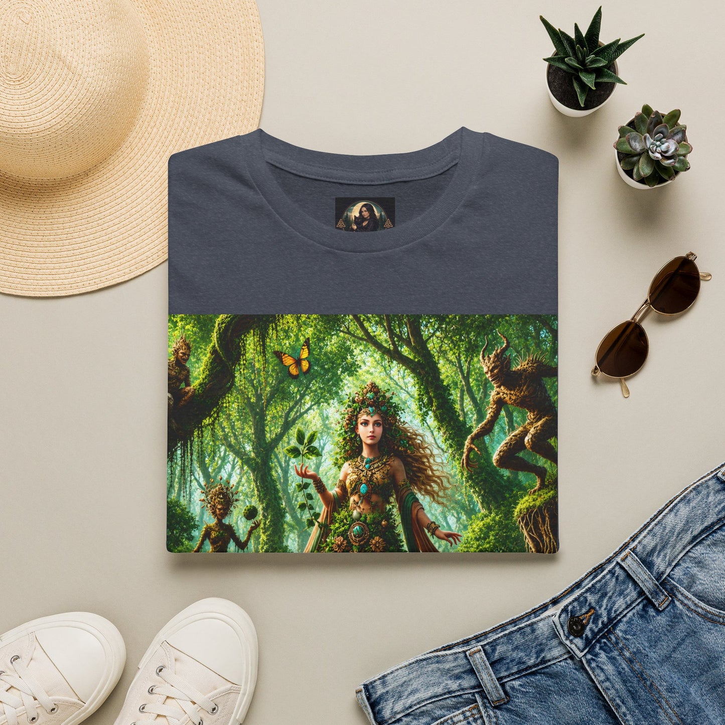Rooted in Earth, Guided by Ancient Magic Unisex Softstyle T-Shirt