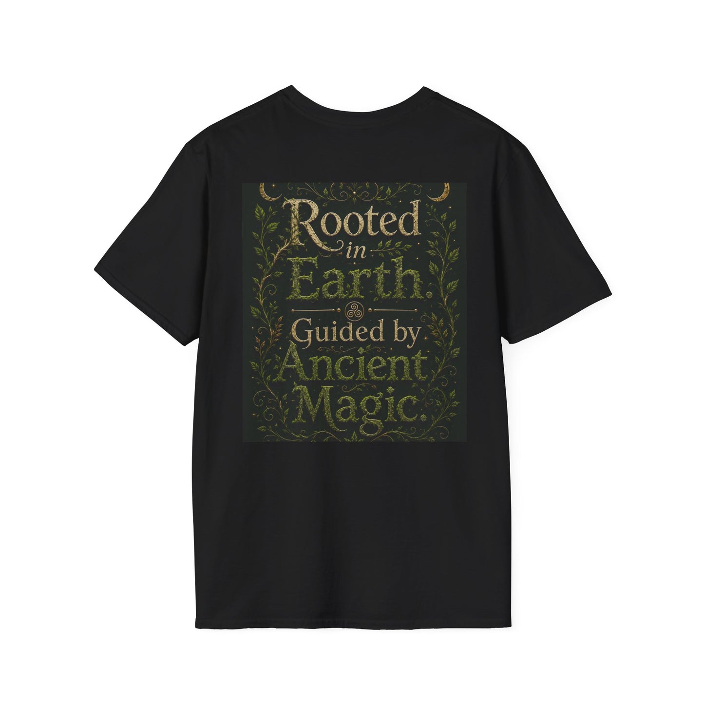 Rooted in Earth, Guided by Ancient Magic Unisex Softstyle T-Shirt