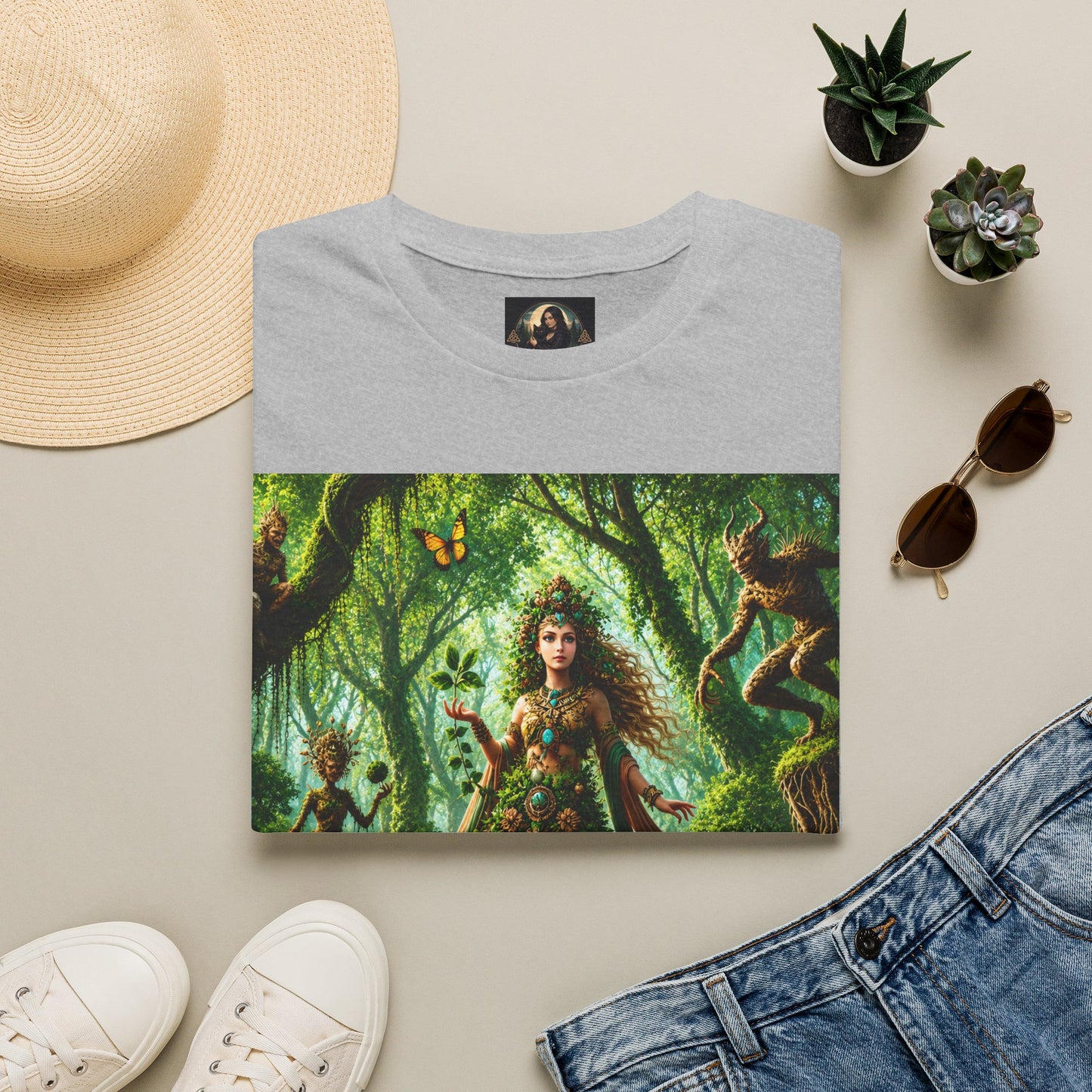 Rooted in Earth, Guided by Ancient Magic Unisex Softstyle T-Shirt
