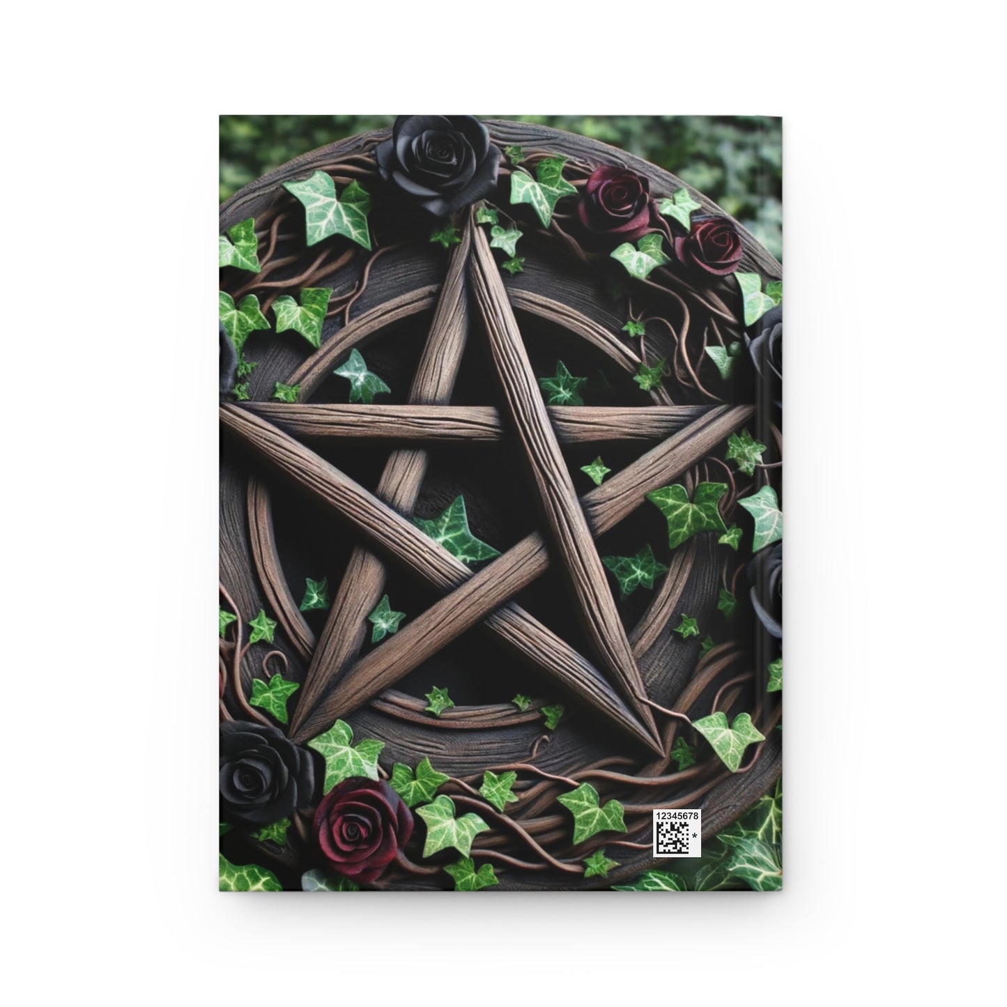 Ivy & Rose Pentacle Hardcover Journal – Matte Gothic Wiccan Spell Notebook