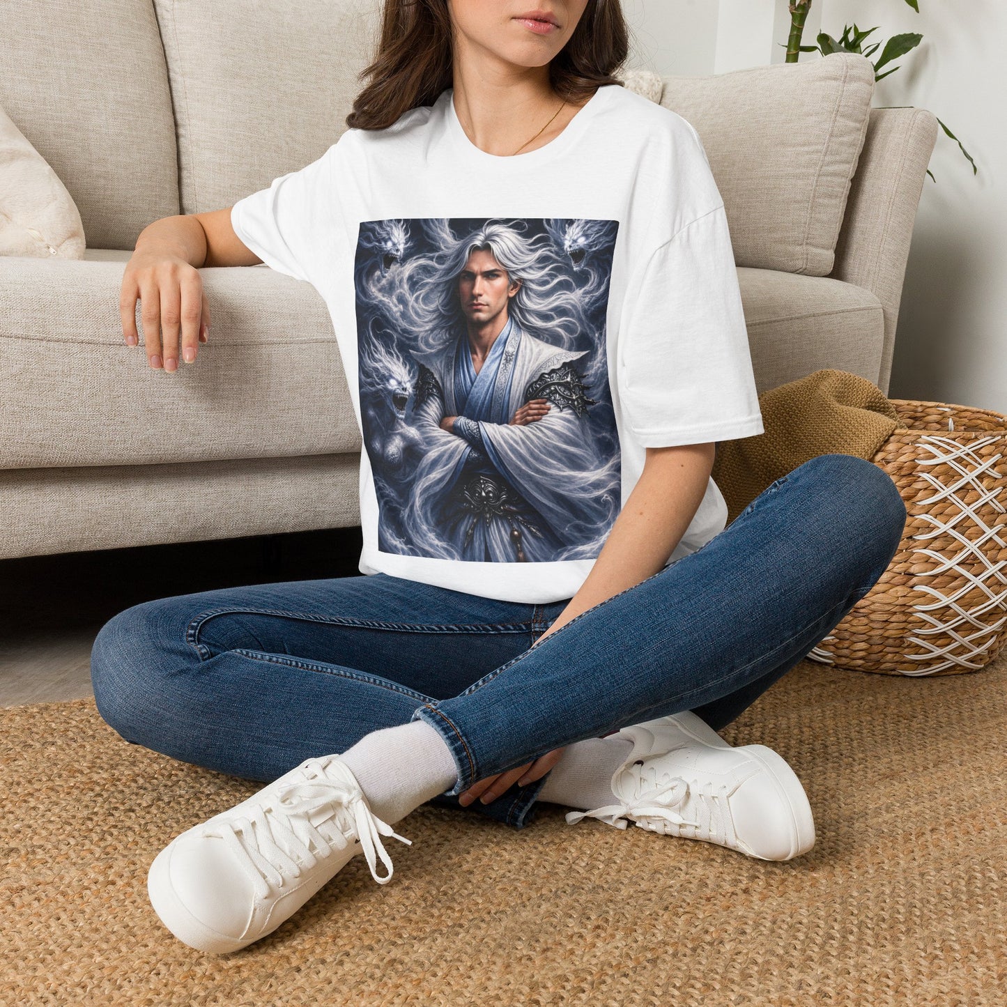 Air God Surrounded by Spirit Demons Unisex Softstyle T-Shirt